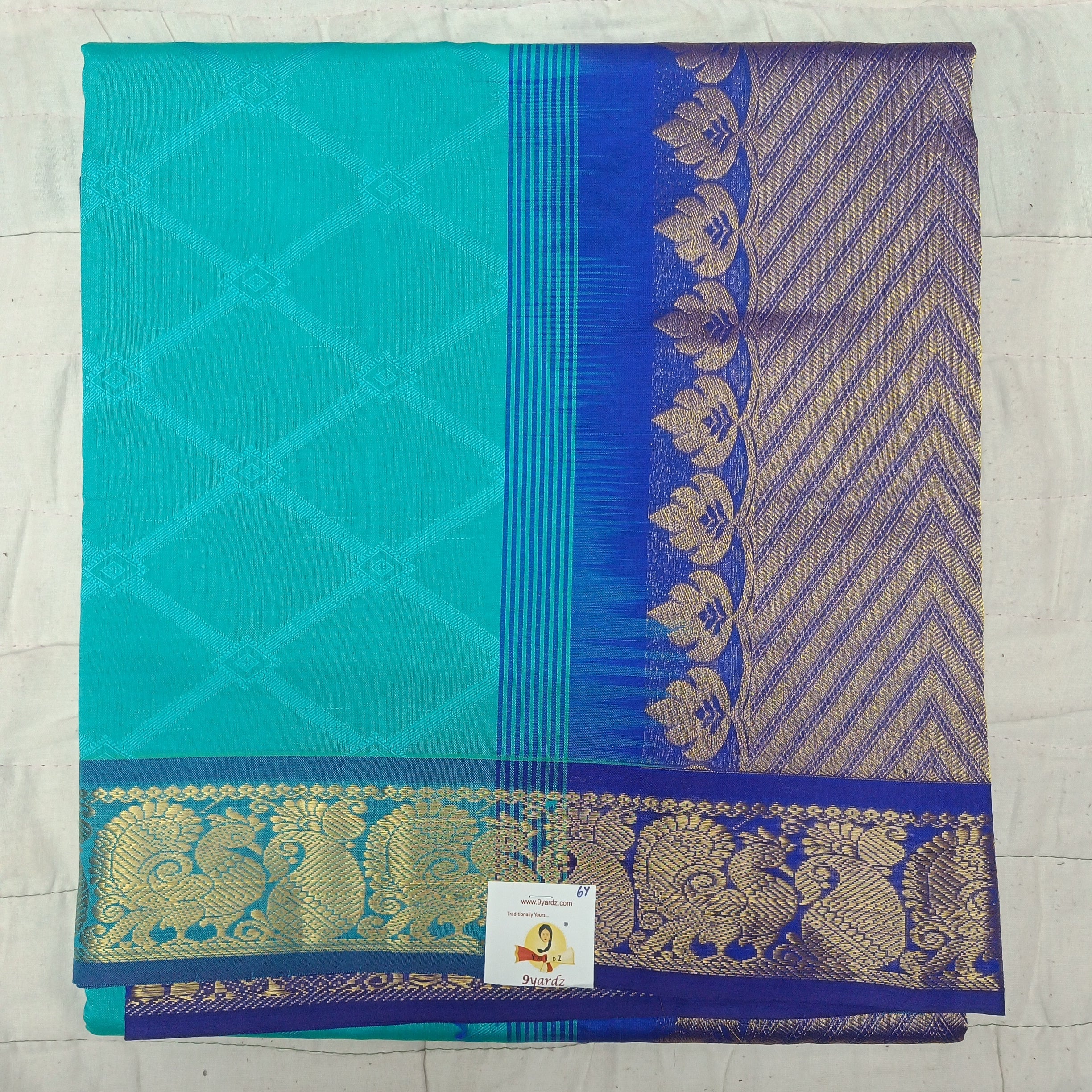 Semi silk Embossed 6Yards