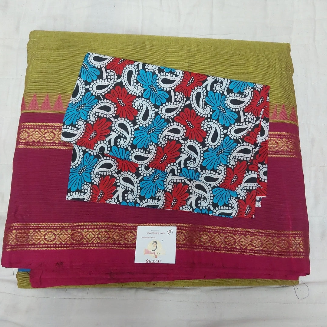 Arupukottai cotton 10 yards madisar