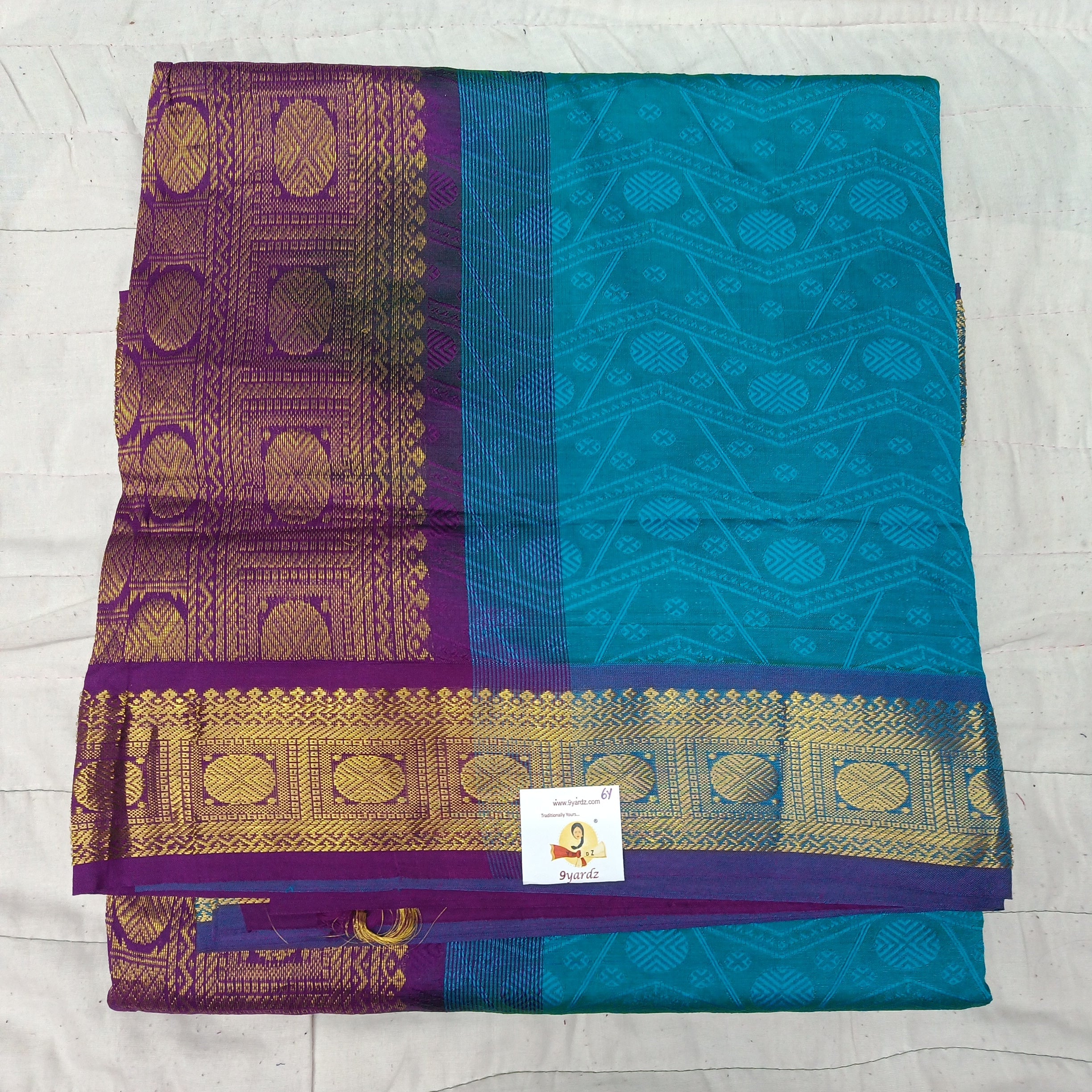 Semi silk Embossed 6Yards