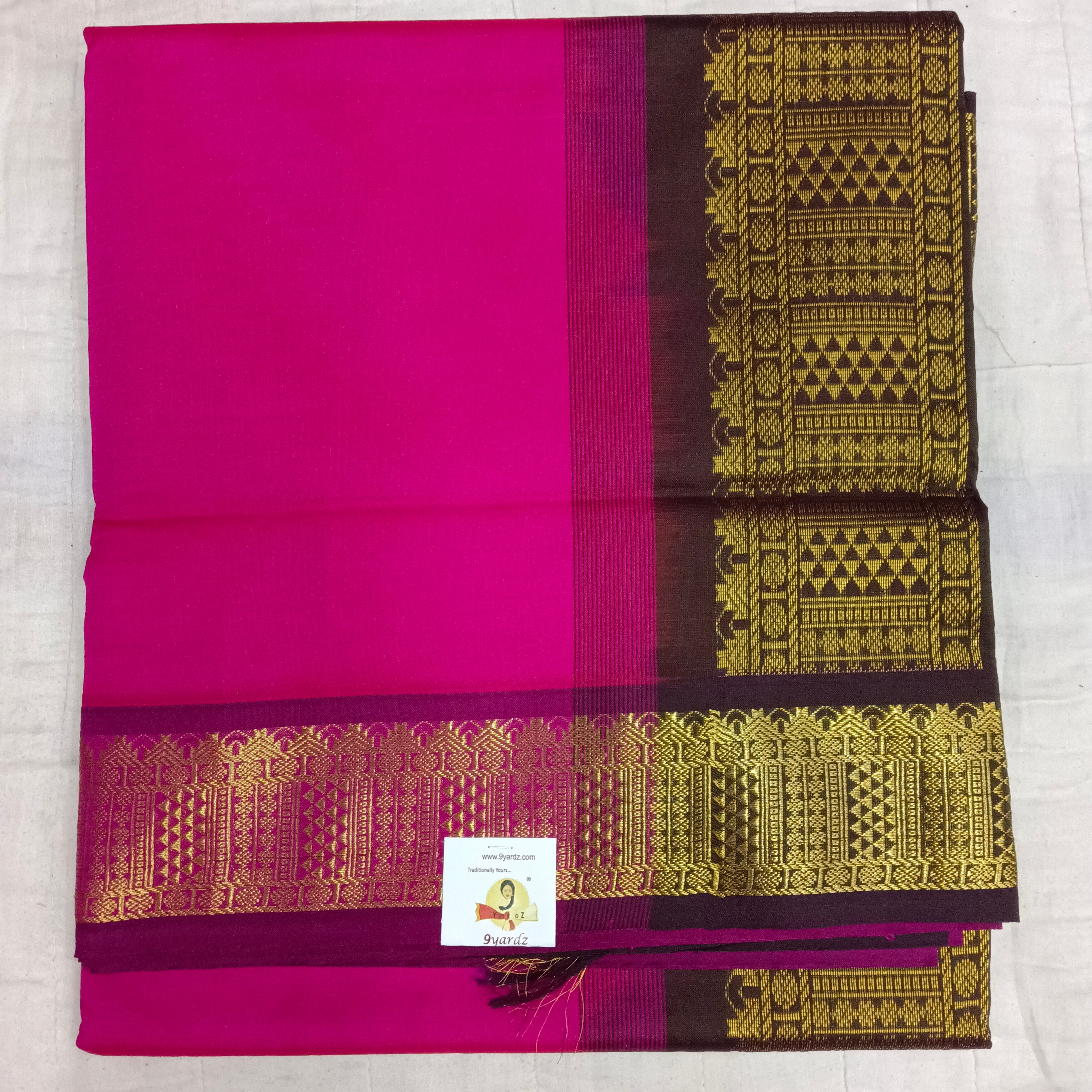 Semi silk Plain 6Yards