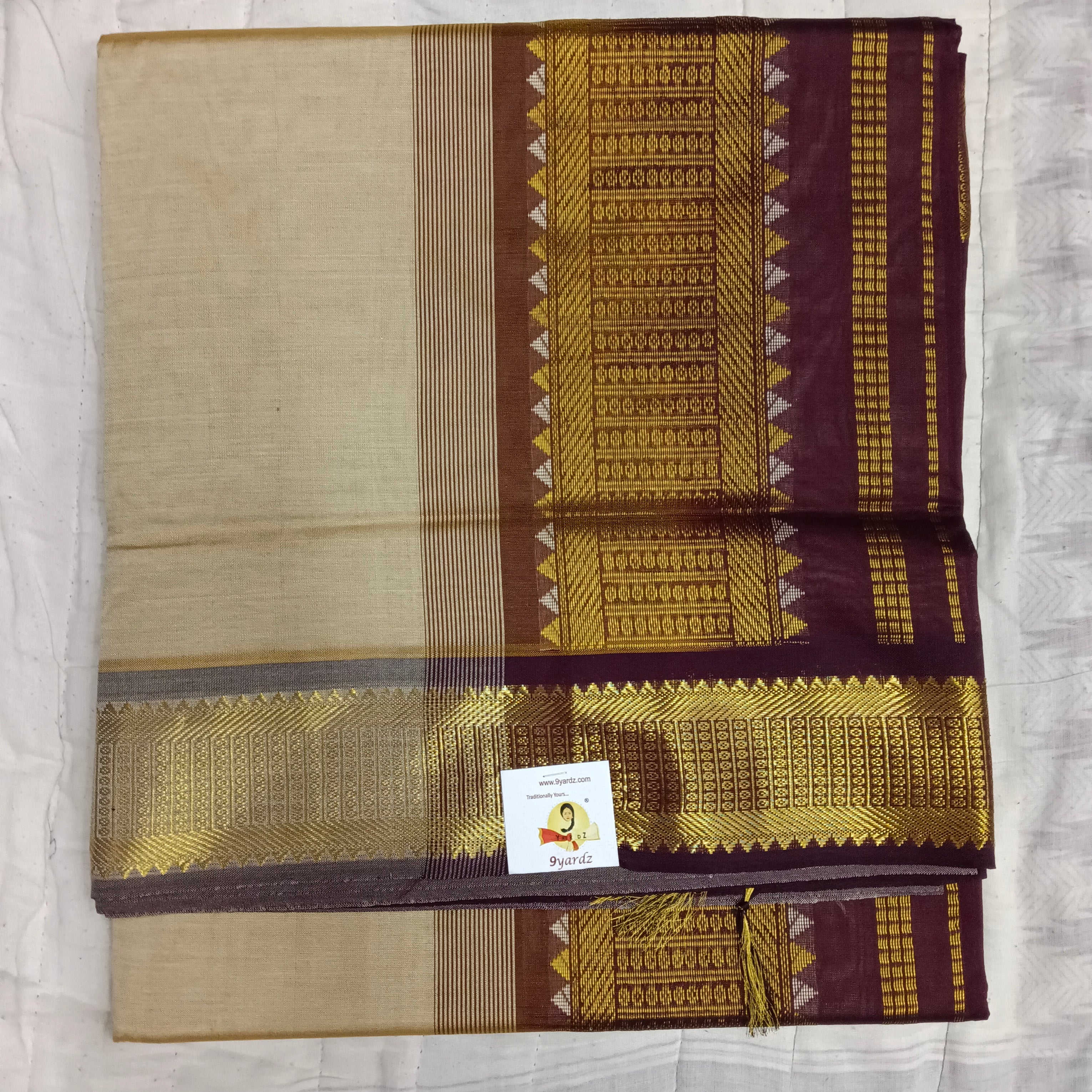 Semi silk Plain 6Yards