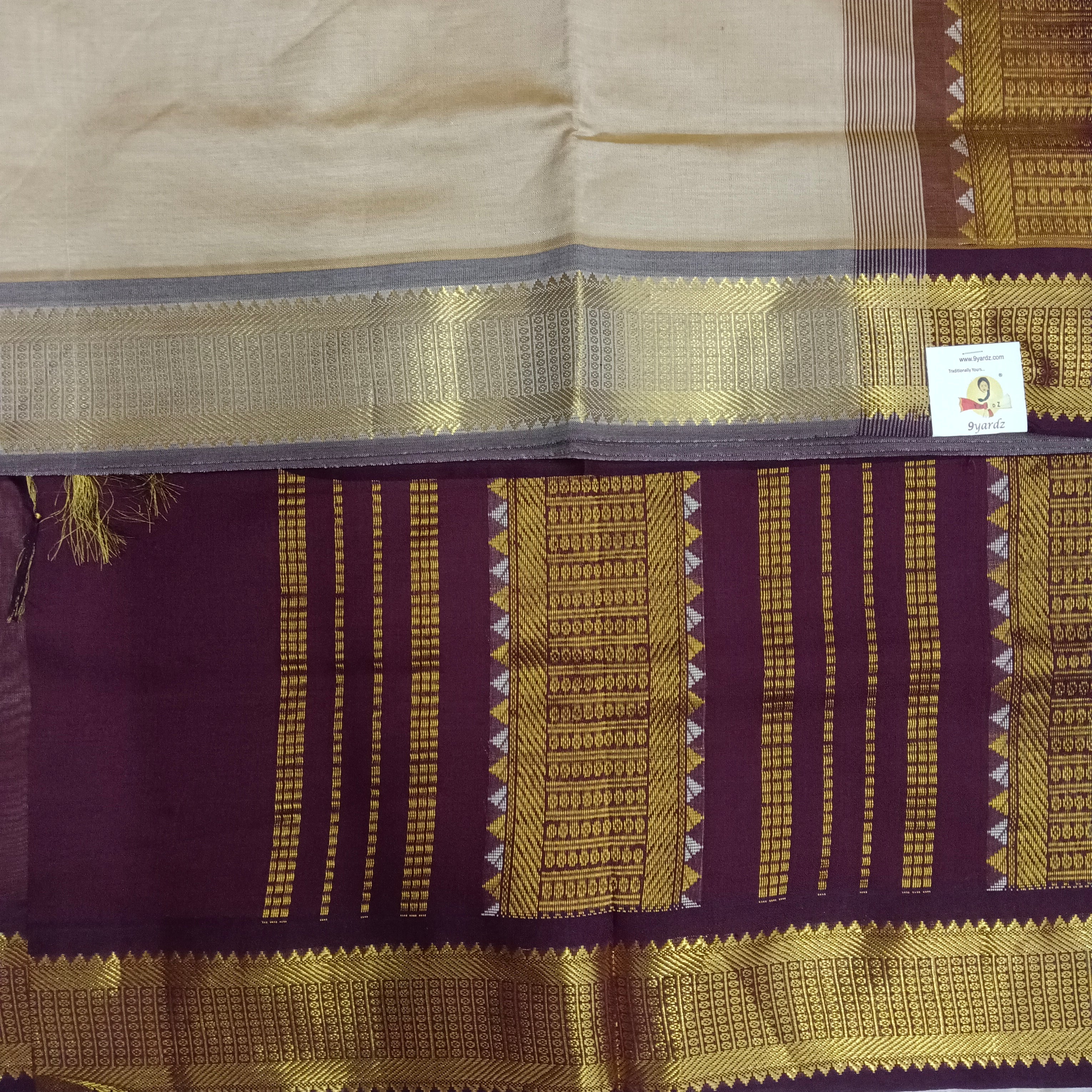Semi silk Plain 6Yards