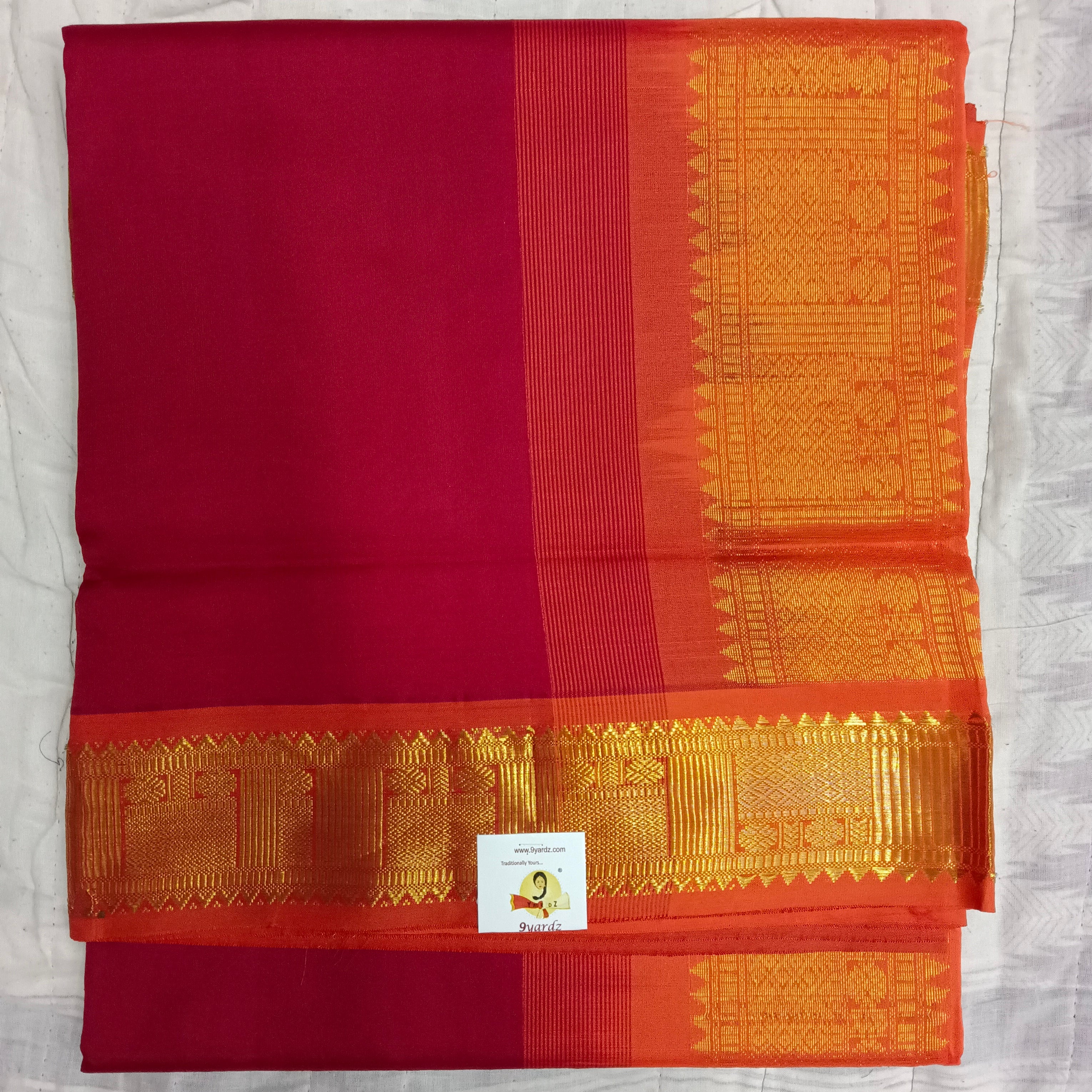 Semi silk Plain 6Yards