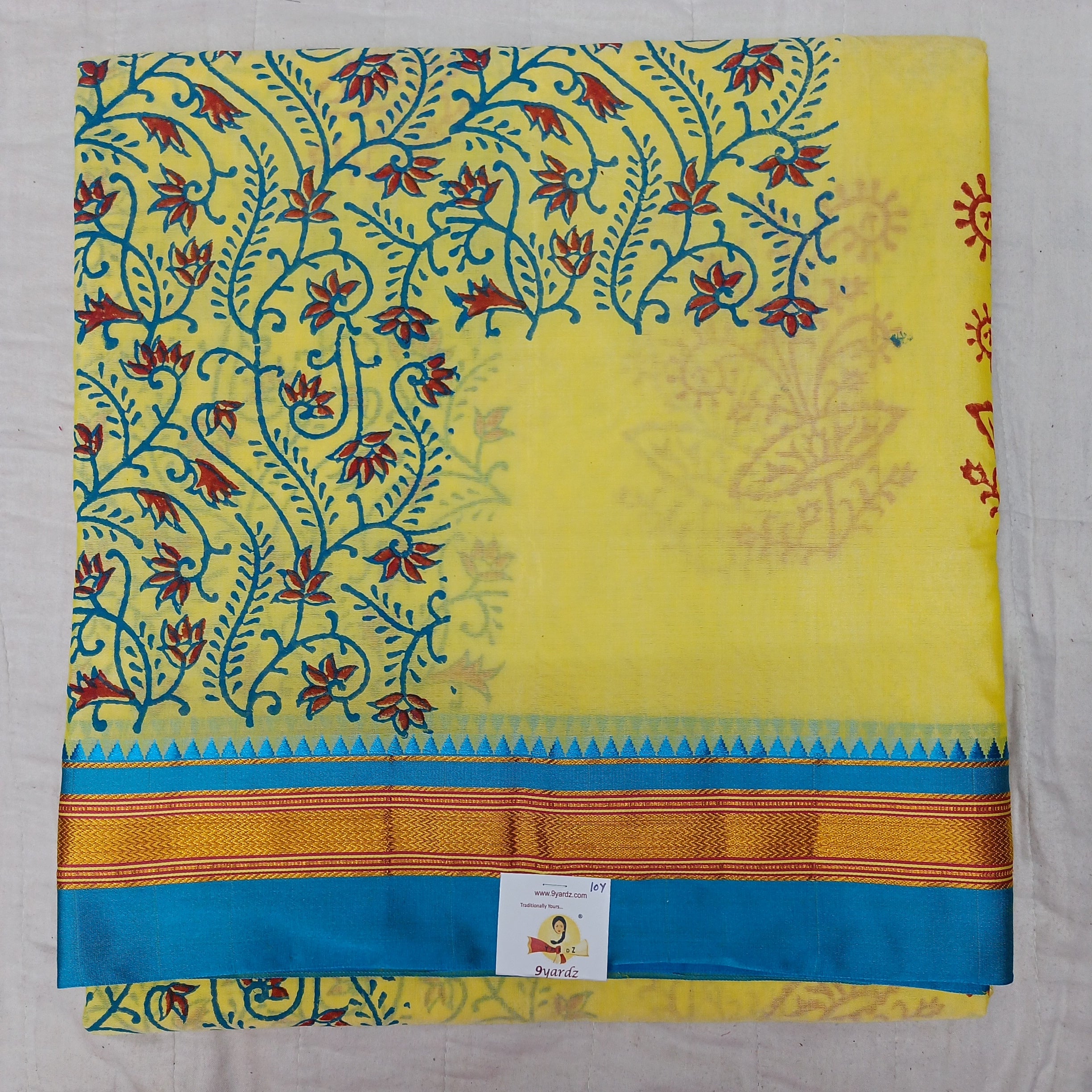 Ikkal sarees madisar printed 10yardz (with blouse)