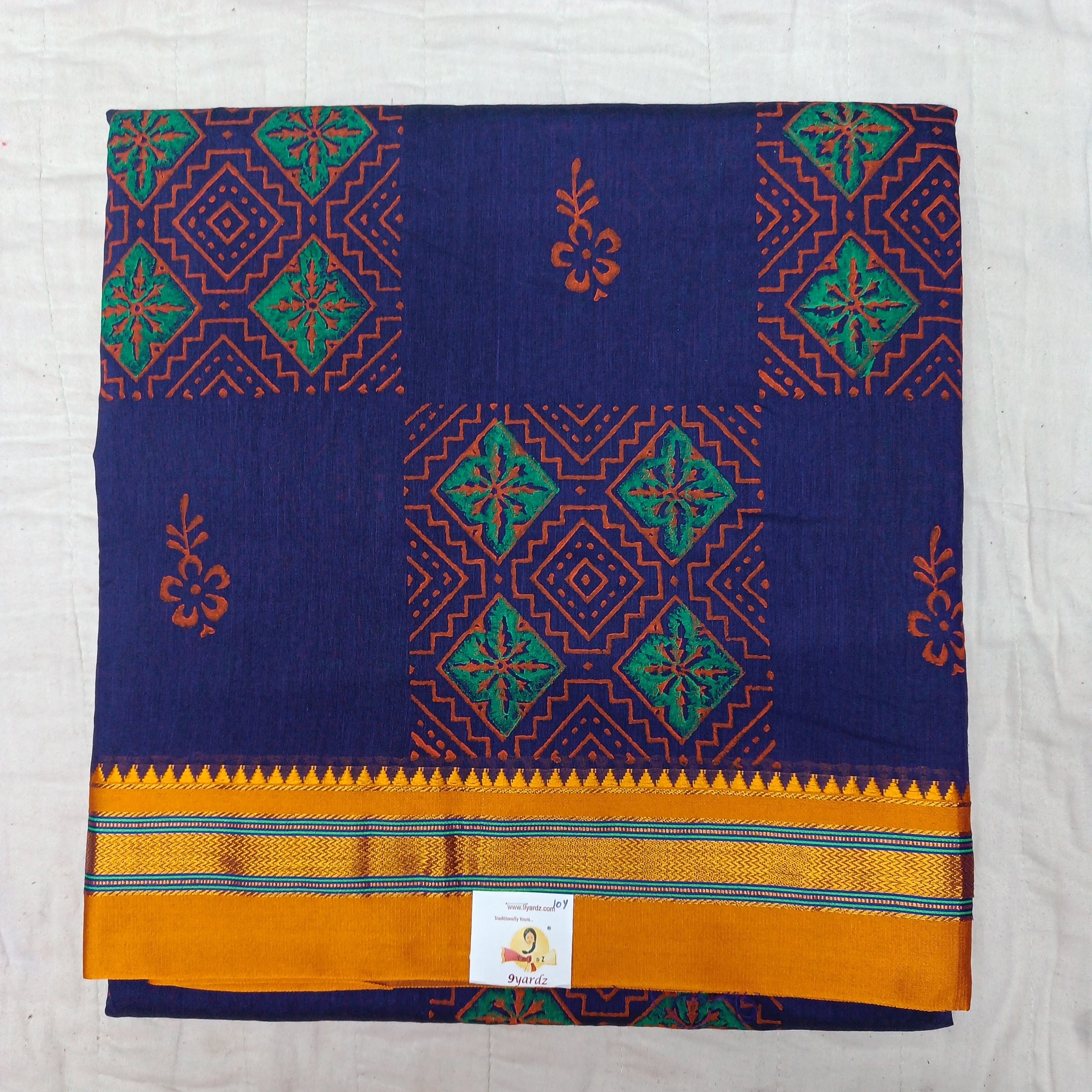 Ikkal sarees madisar printed 10yardz (with blouse)