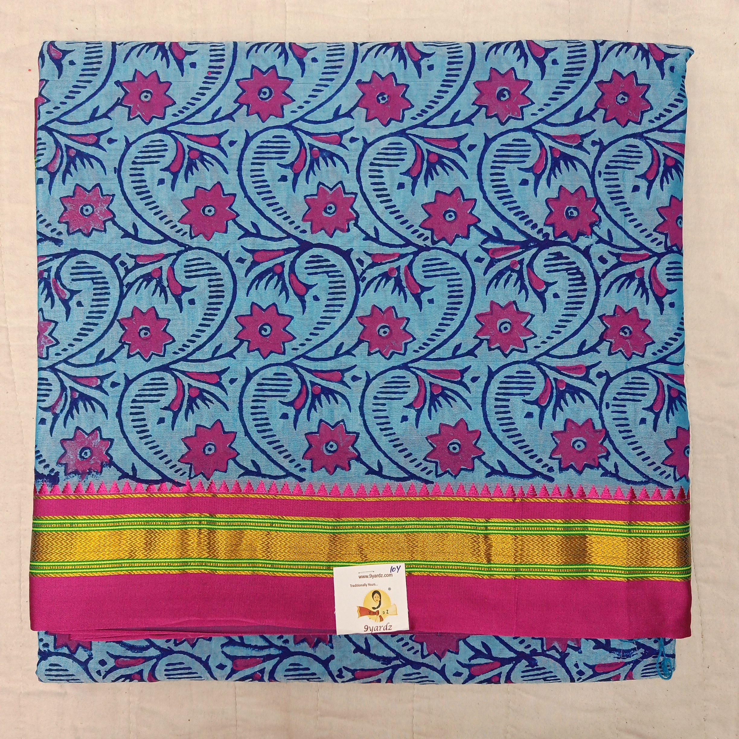 Ikkal sarees madisar printed 10yardz (with blouse)