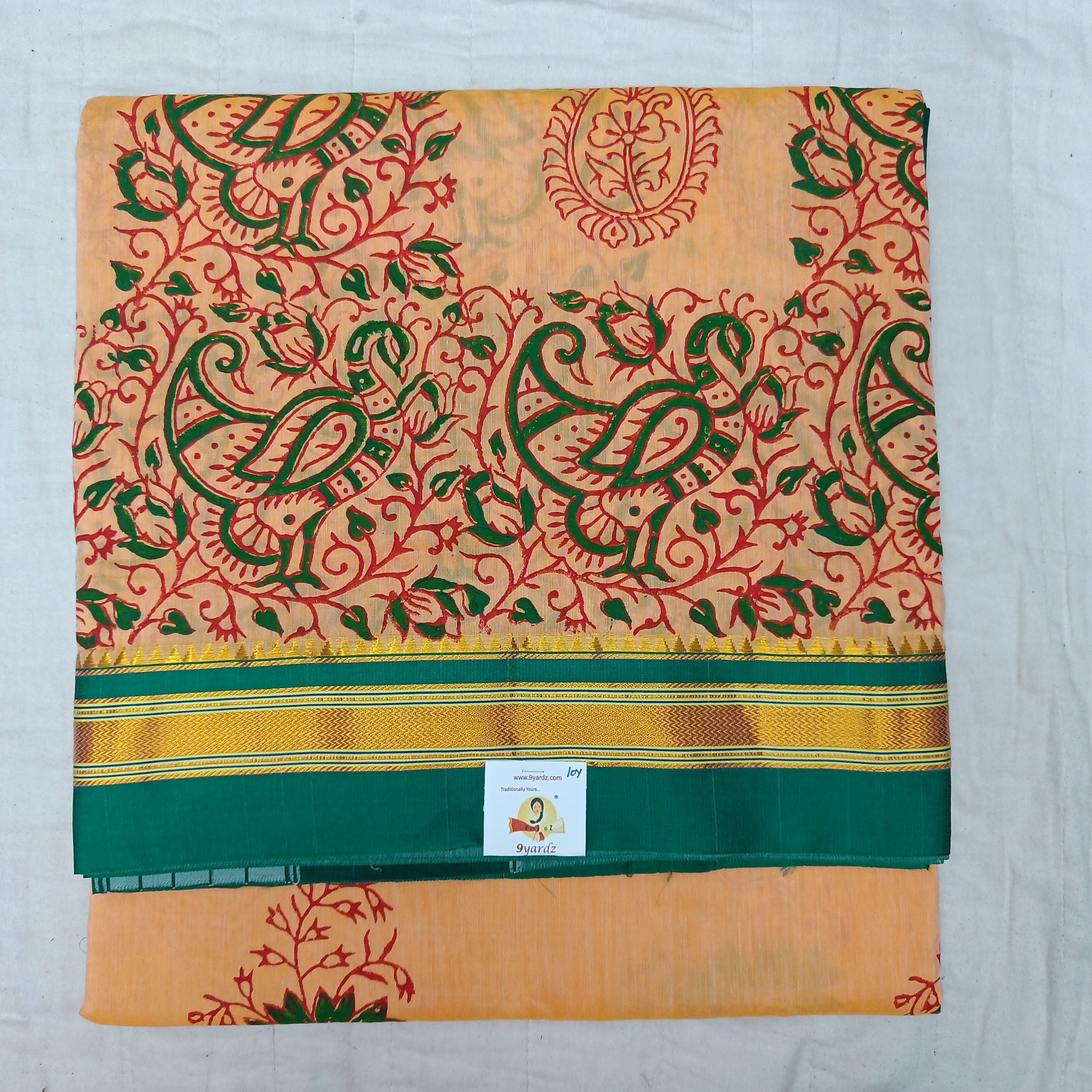 Ikkal sarees madisar printed 10yardz (with blouse)