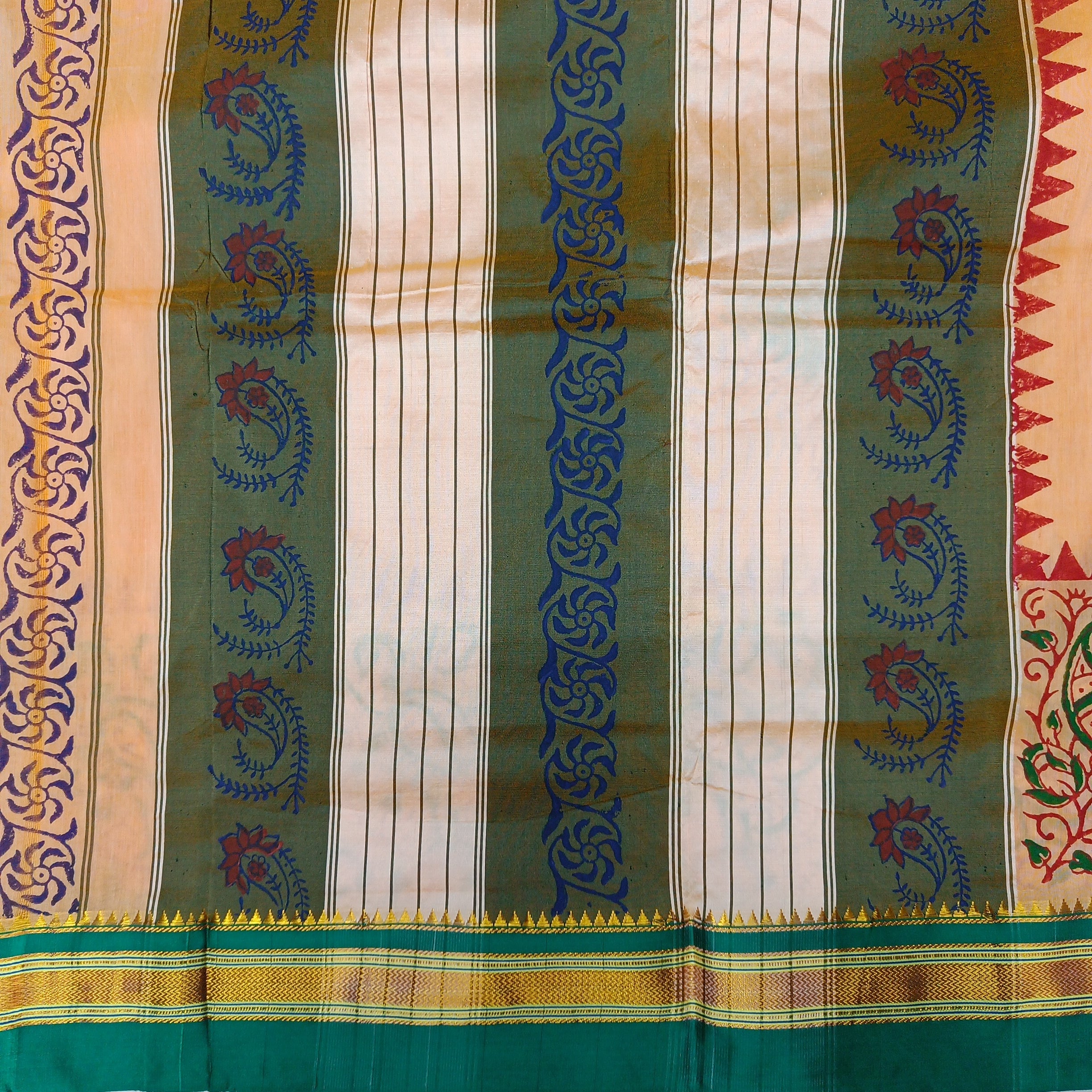 Ikkal sarees madisar printed 10yardz (with blouse)