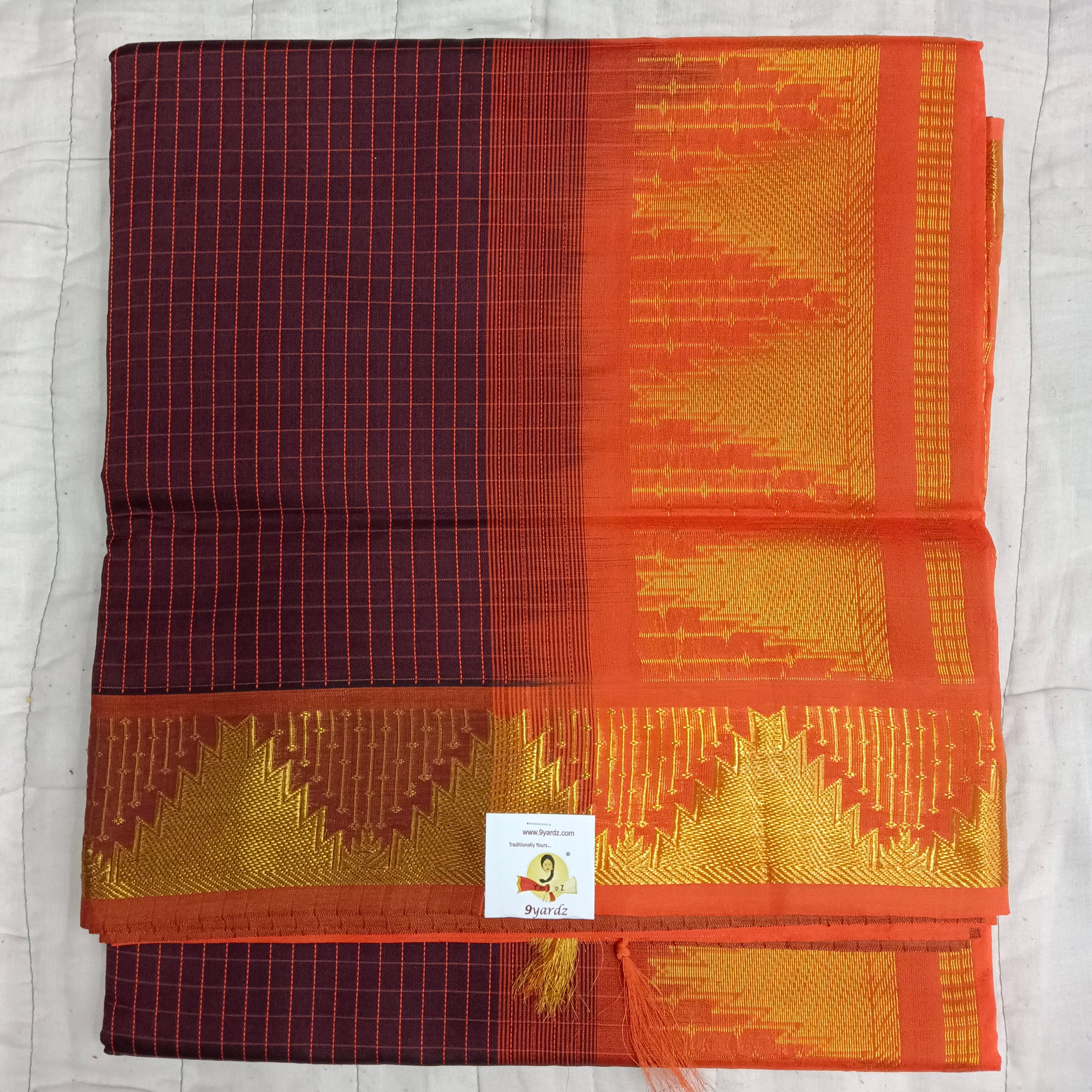 Semi silk Plain 6Yards