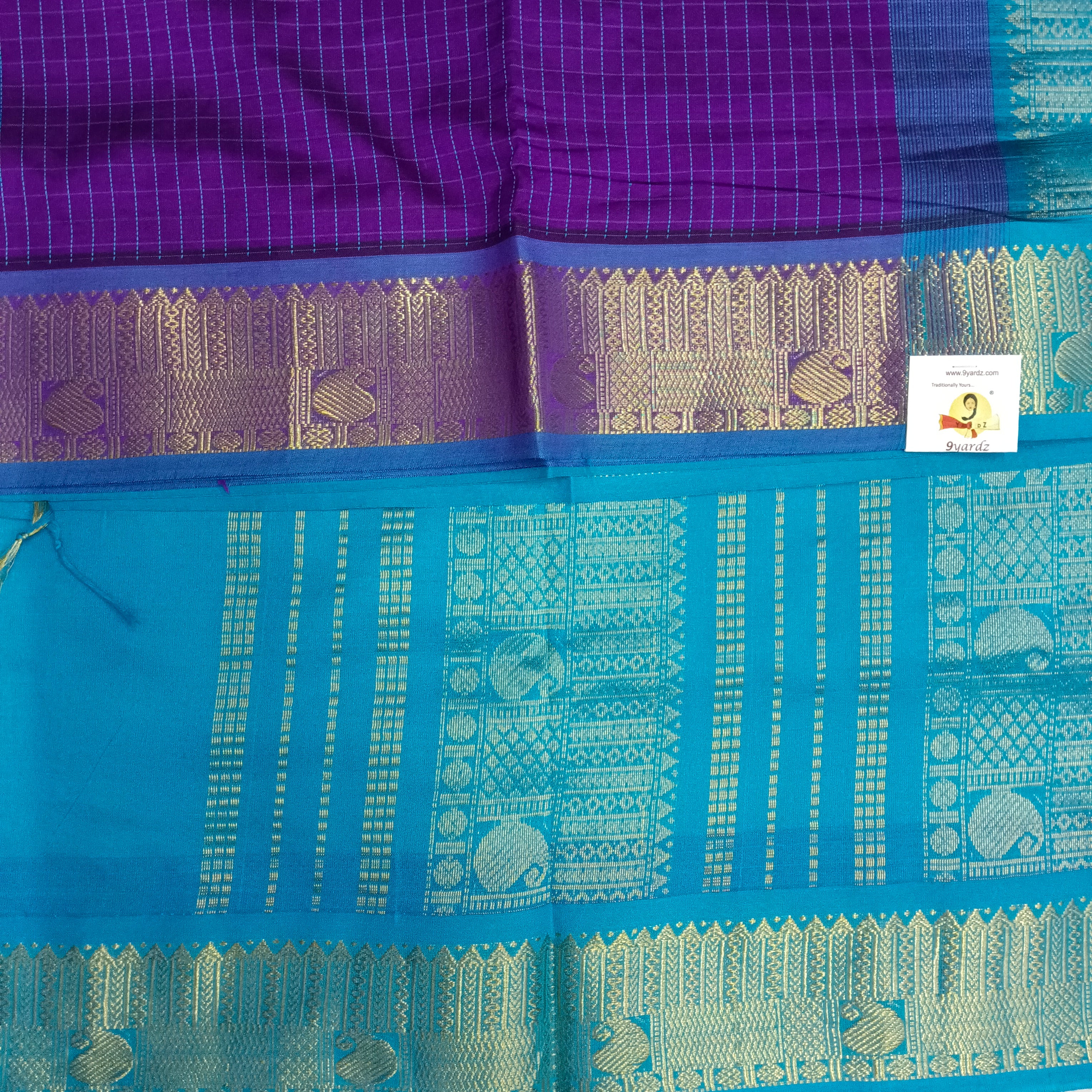 Semi silk Plain 6Yards