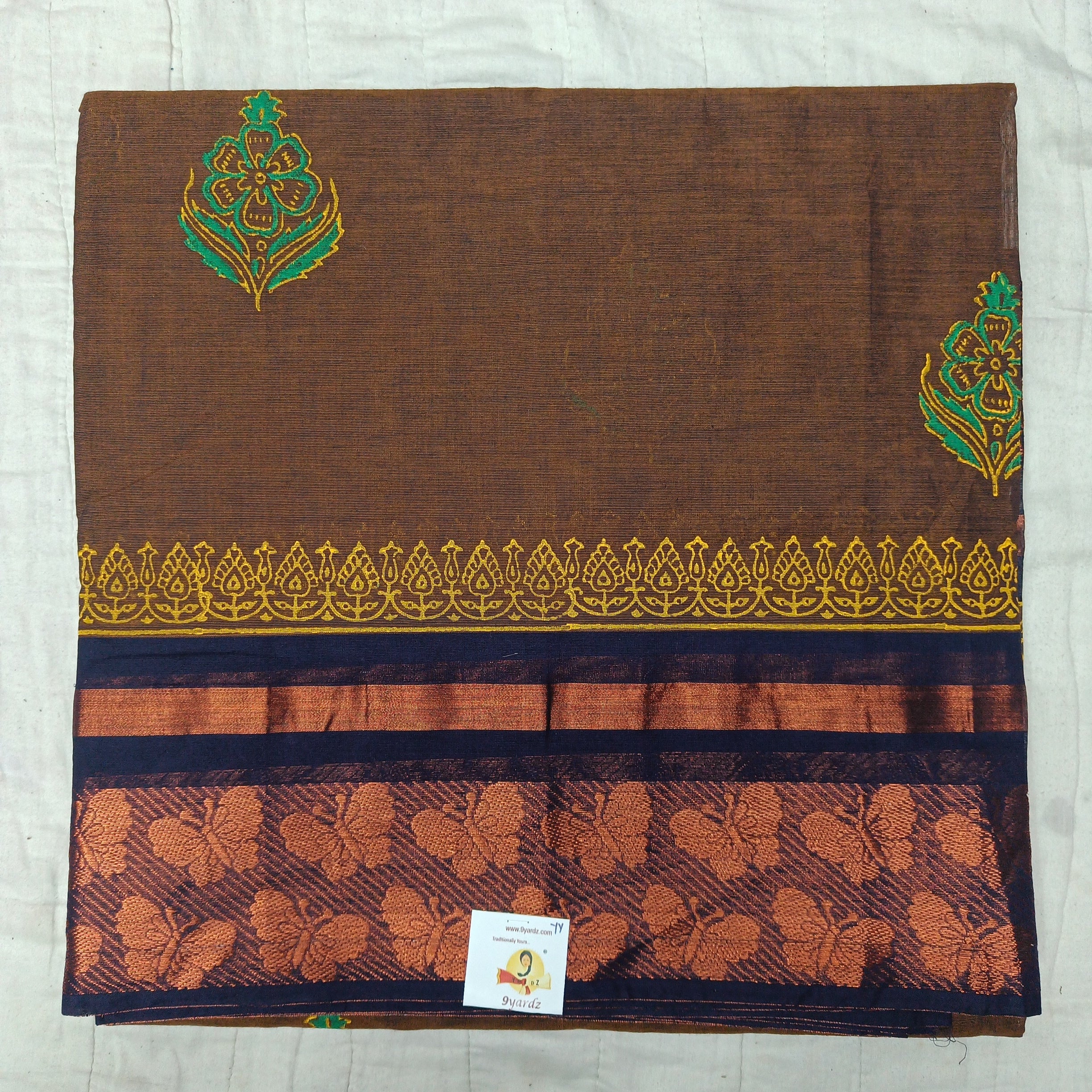Chettinadu cotton printed 7 yardz