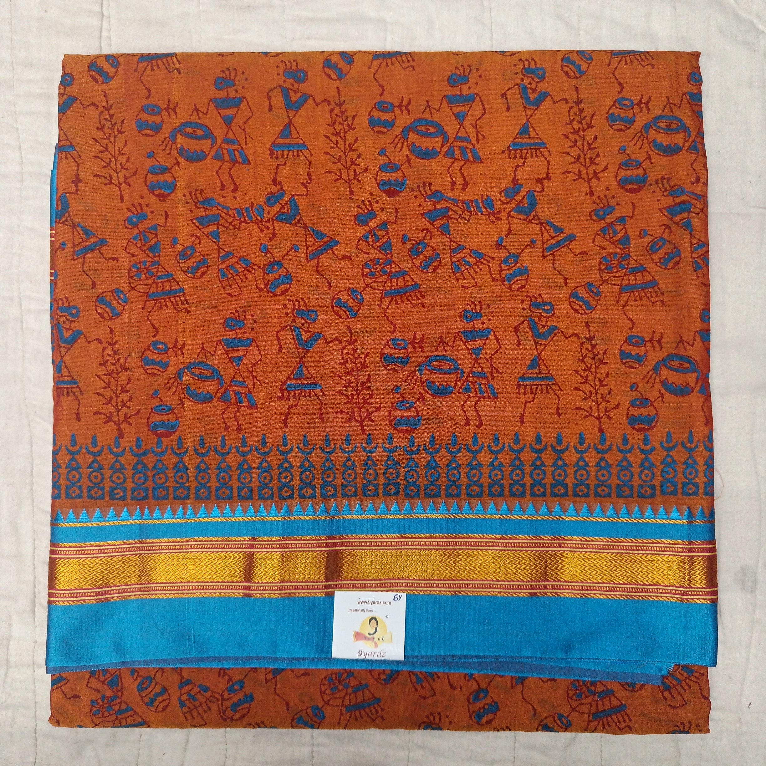 Ikkal Printed sarees 6yardz