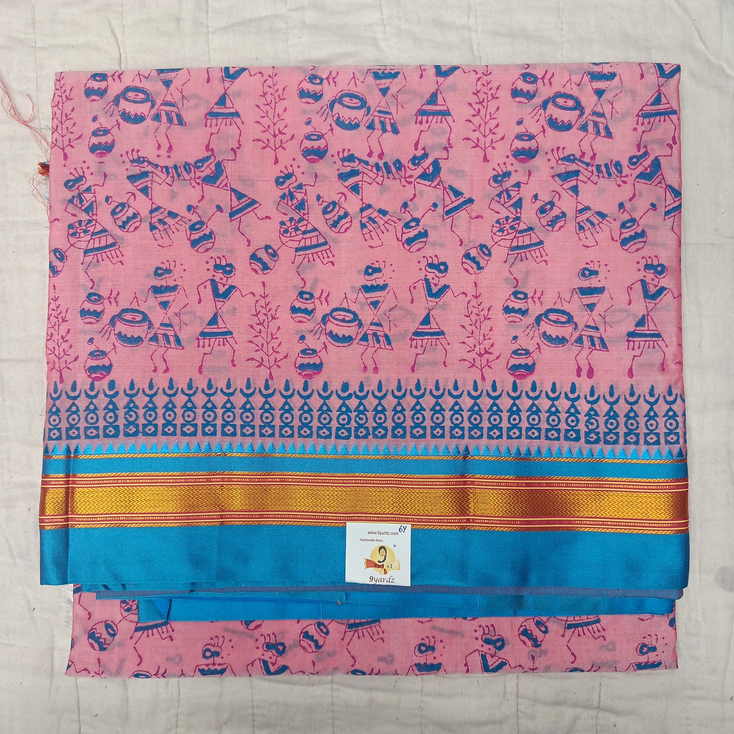 Ikkal Printed sarees 6yardz
