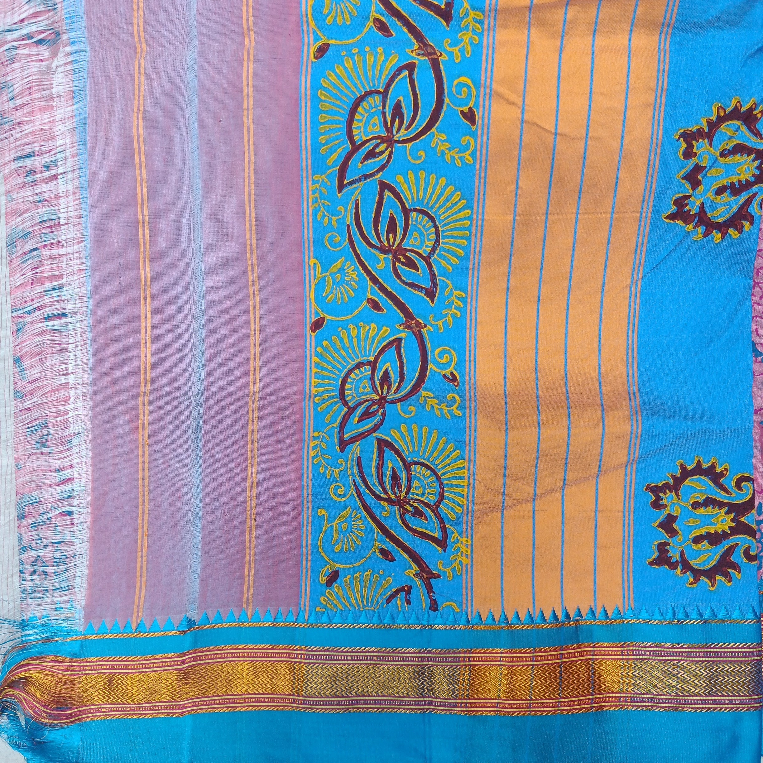 Ikkal Printed sarees 6yardz
