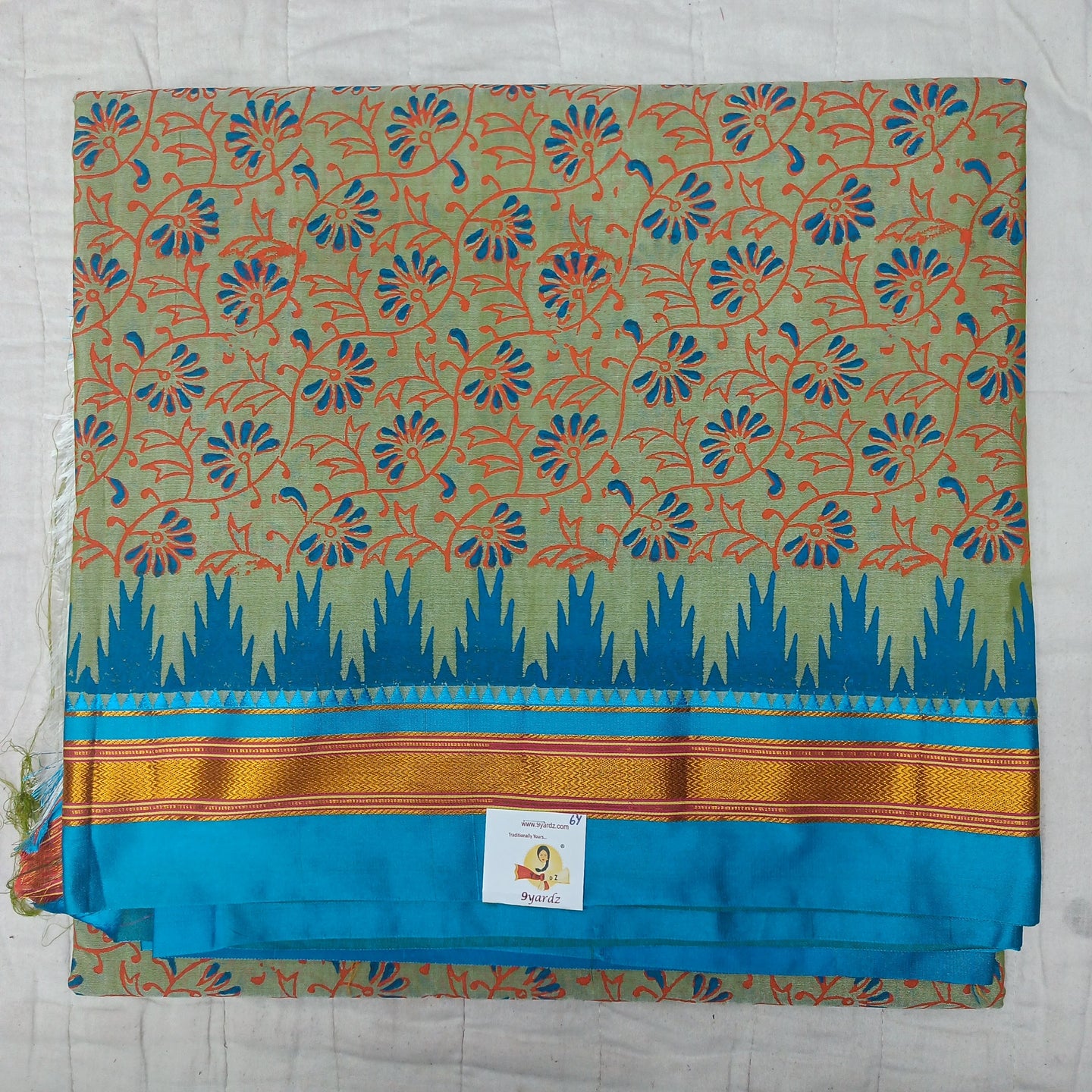 Ikkal Printed sarees 6yardz