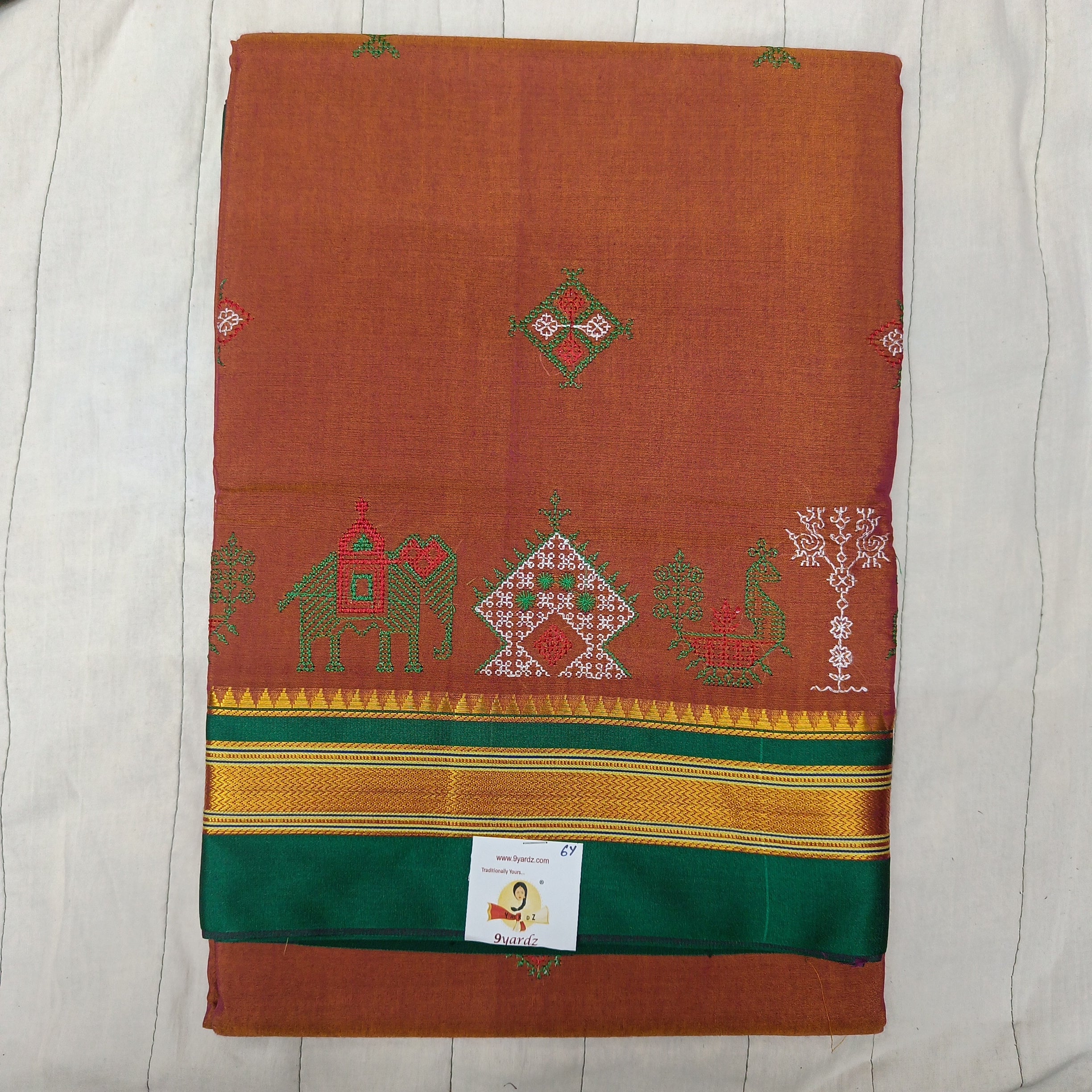 Ikkal kasuthi work sarees 6yardz