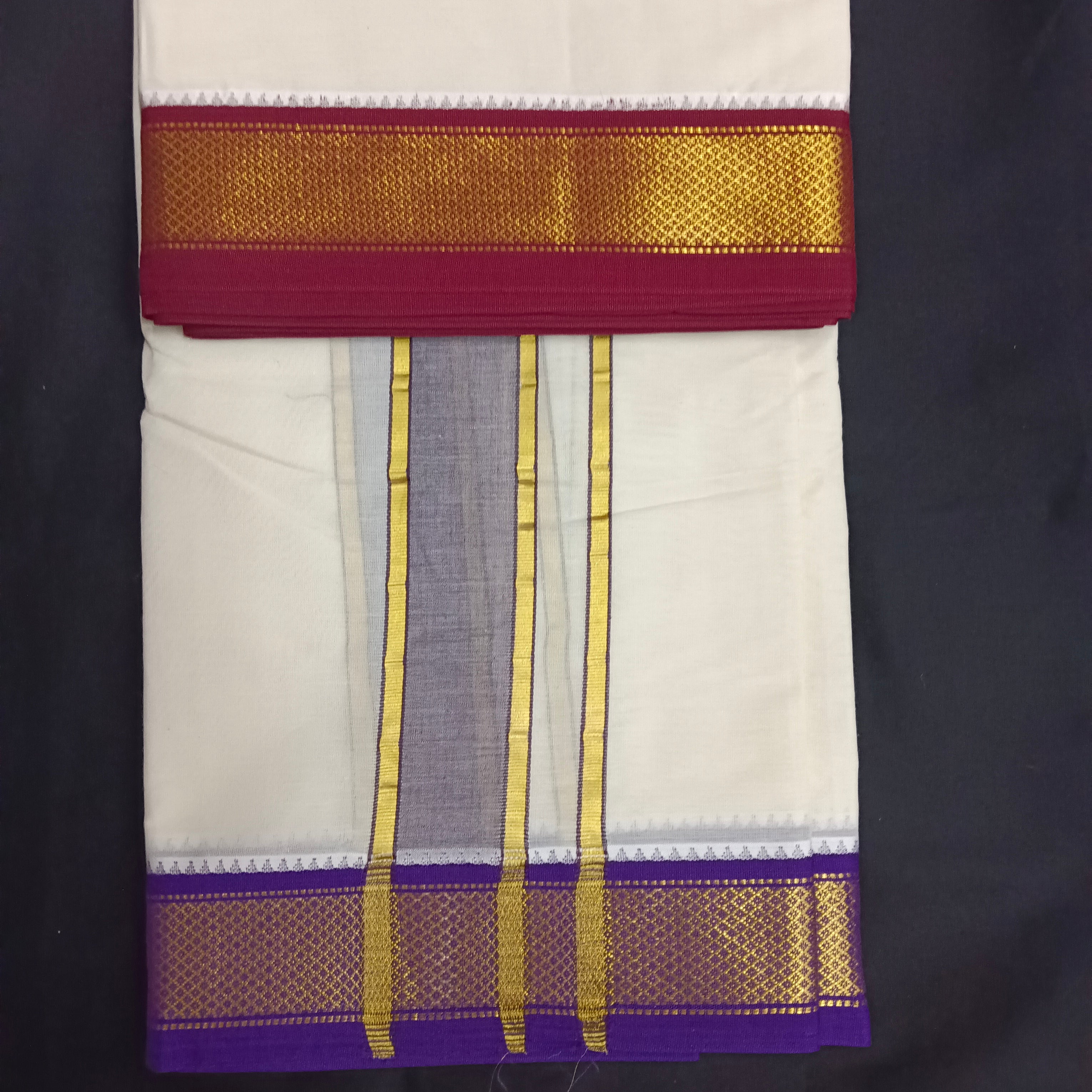 Pure cotton Muhurtham dhoti 10*6