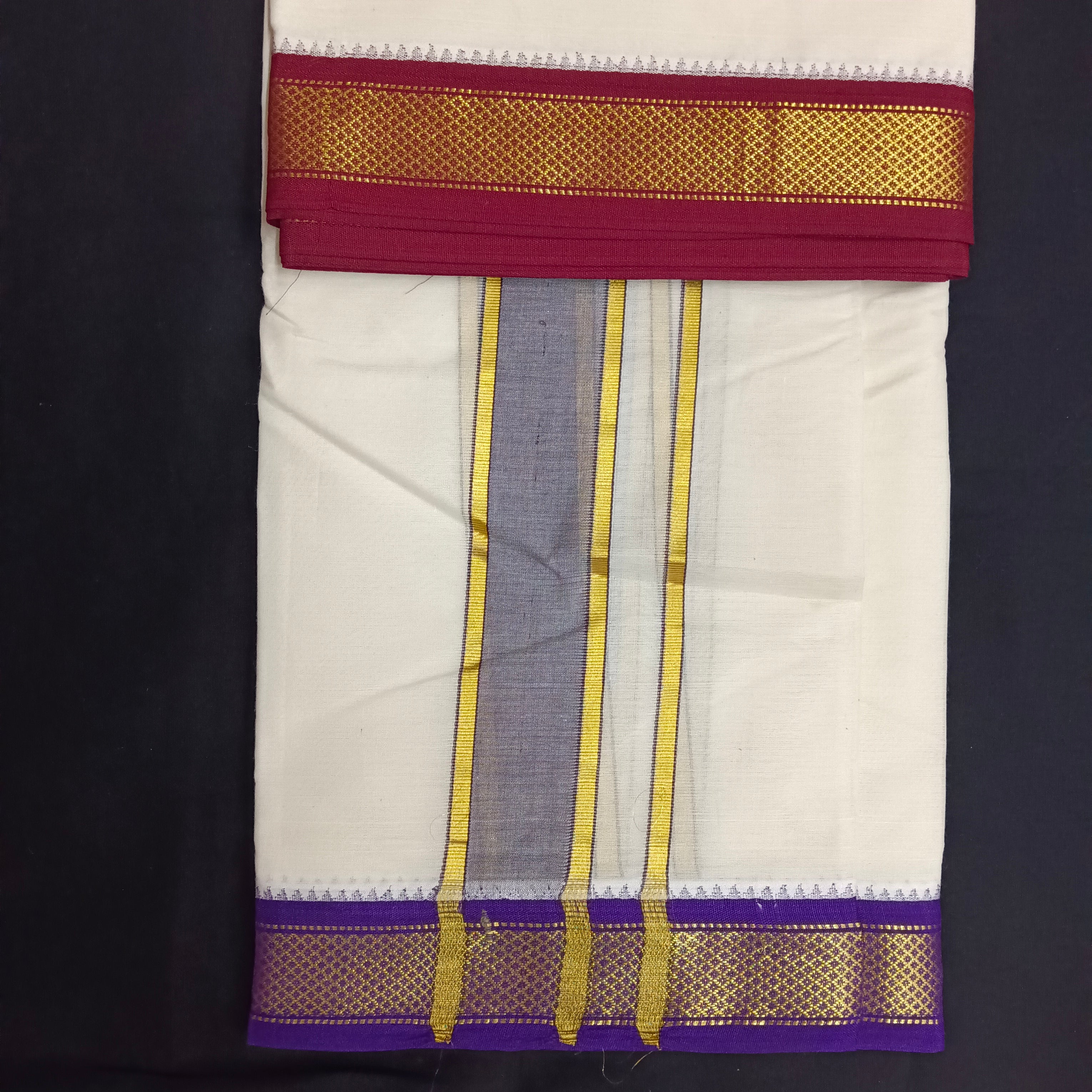 Pure cotton Muhurtham dhoti 10*6