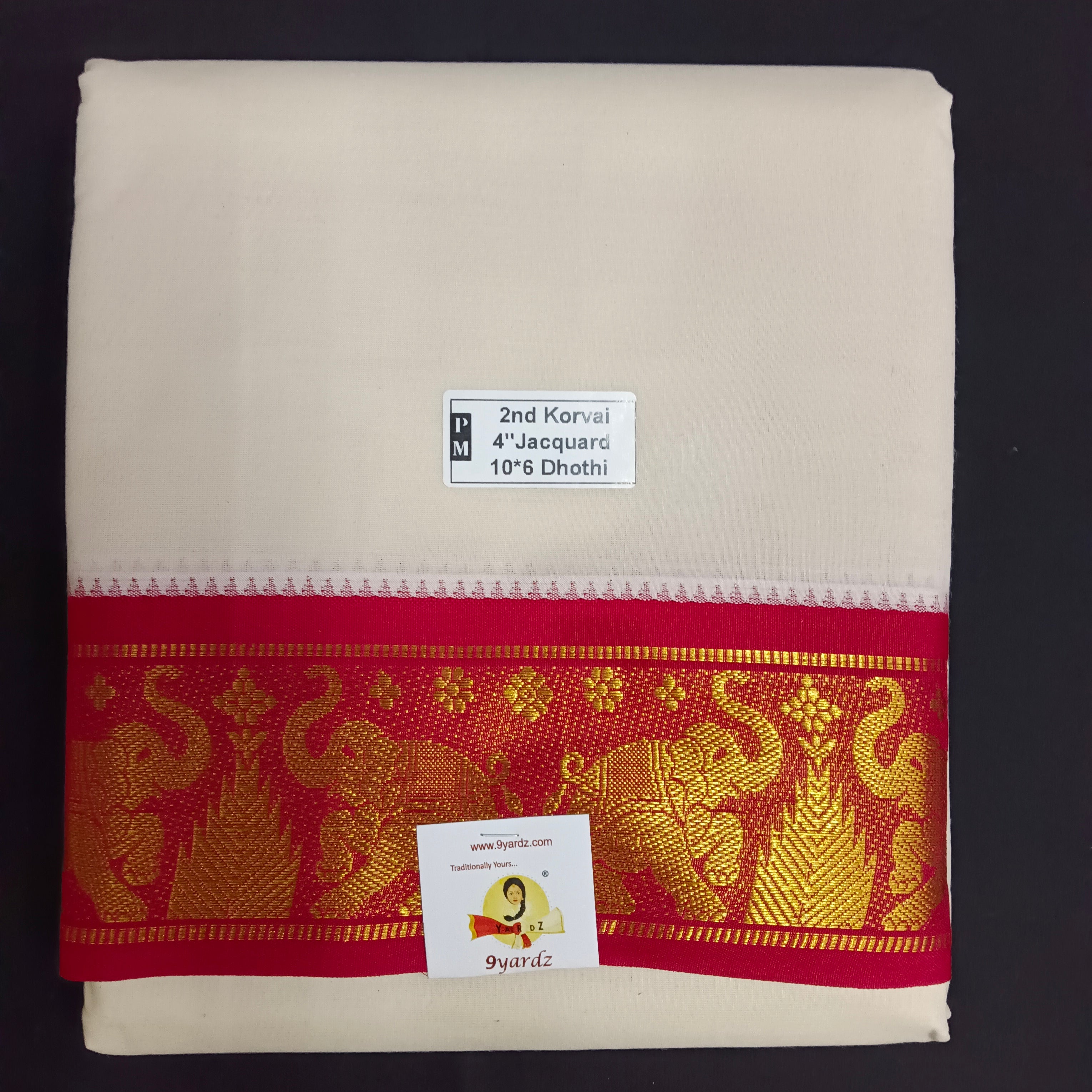 Pure cotton Muhurtham dhoti 10*6