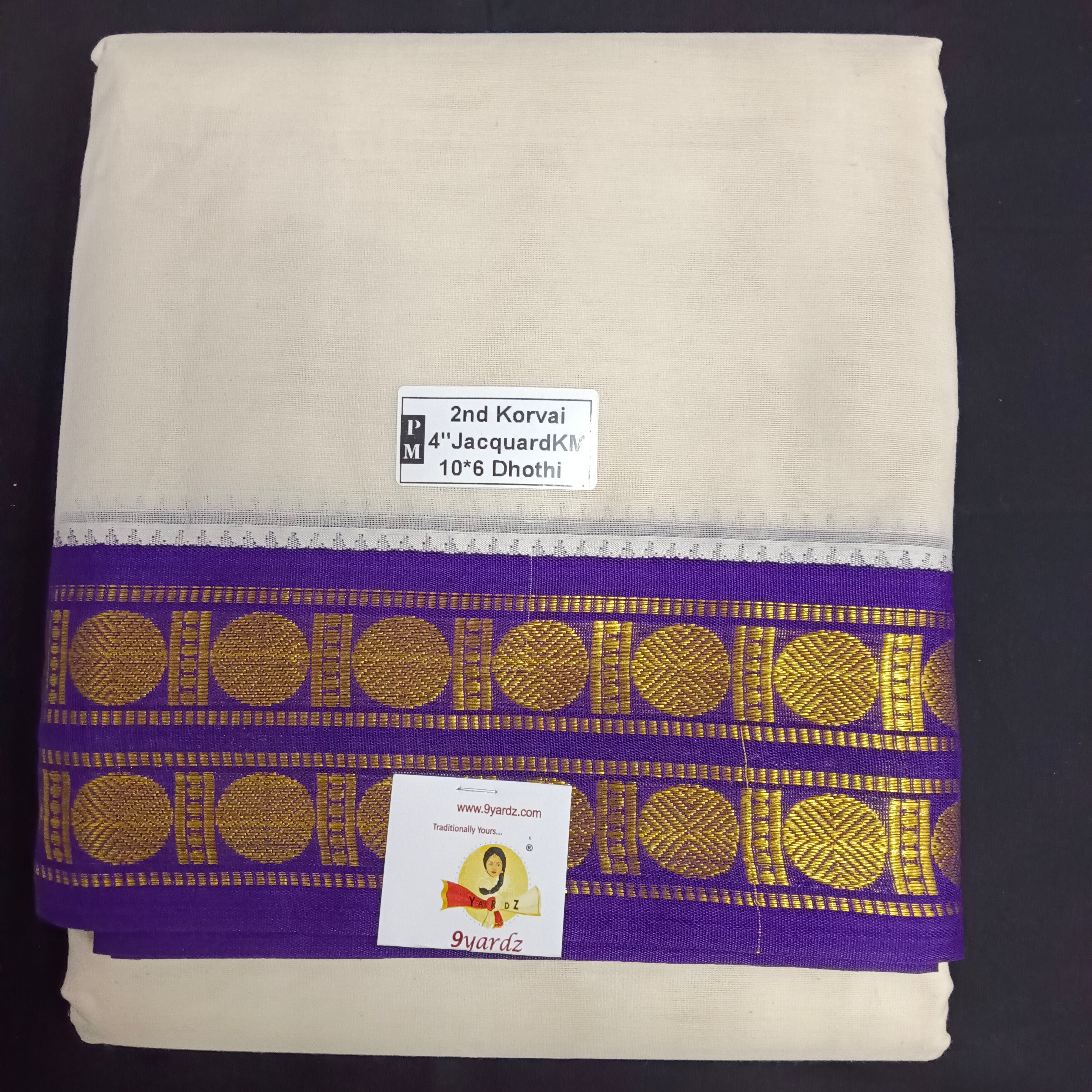 Pure cotton Muhurtham dhoti 10*6