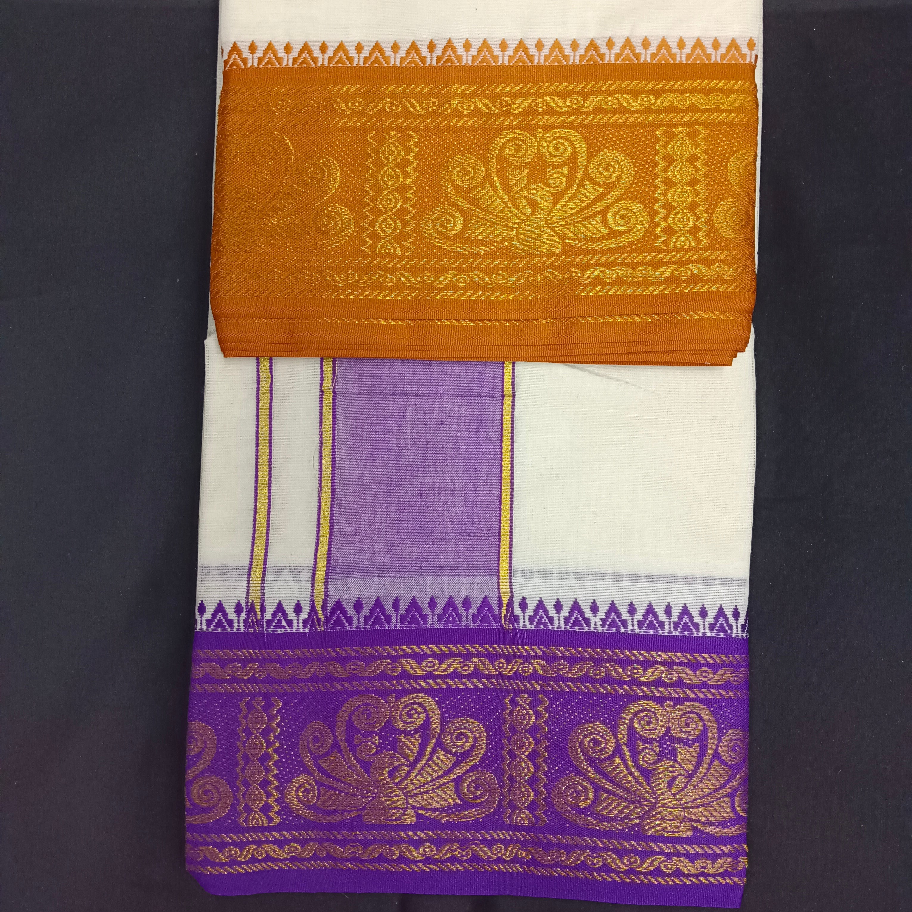 Cotton Dhothi Jacquard 9*5