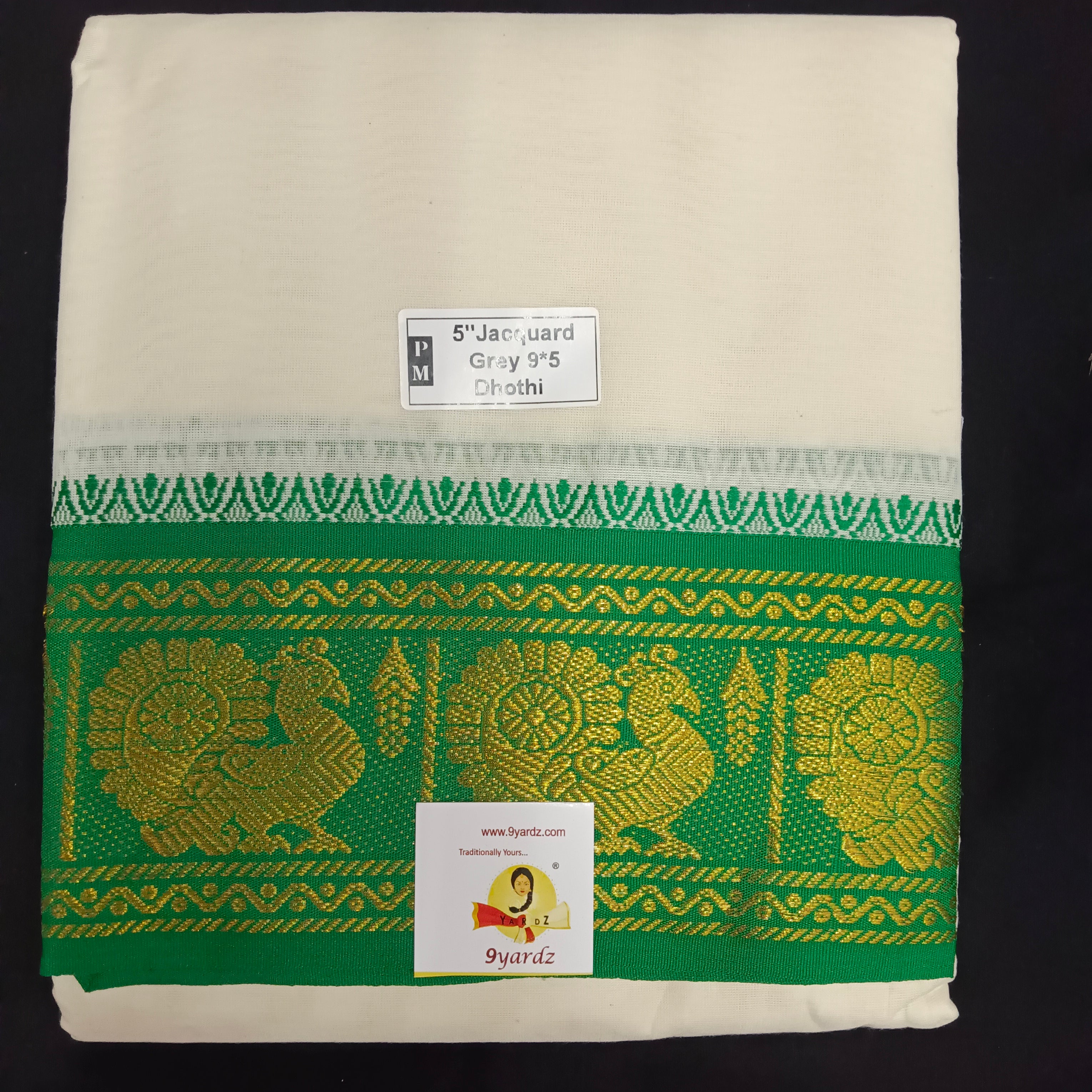 Cotton Dhothi Jacquard 9*5