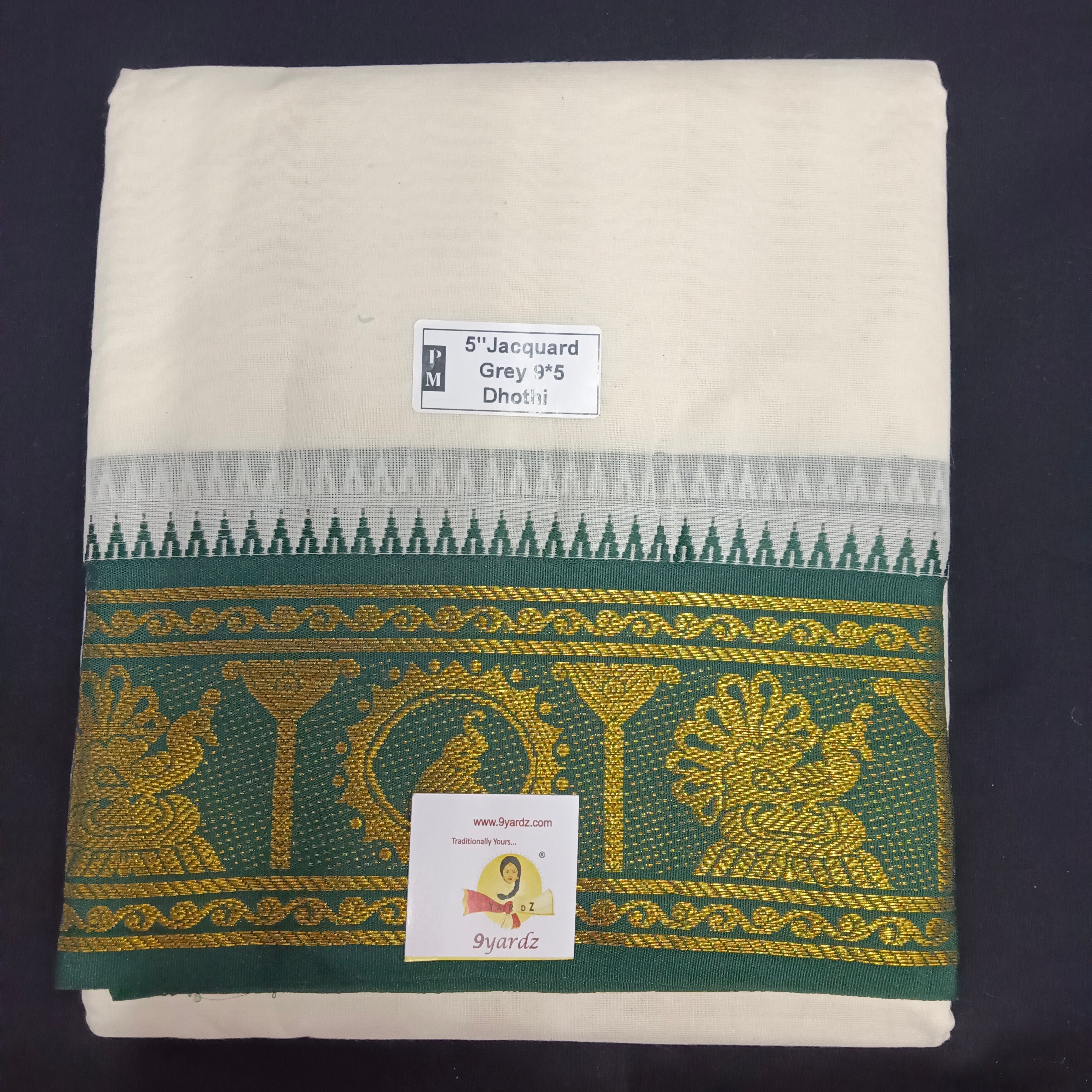 Cotton Dhothi Jacquard 9*5