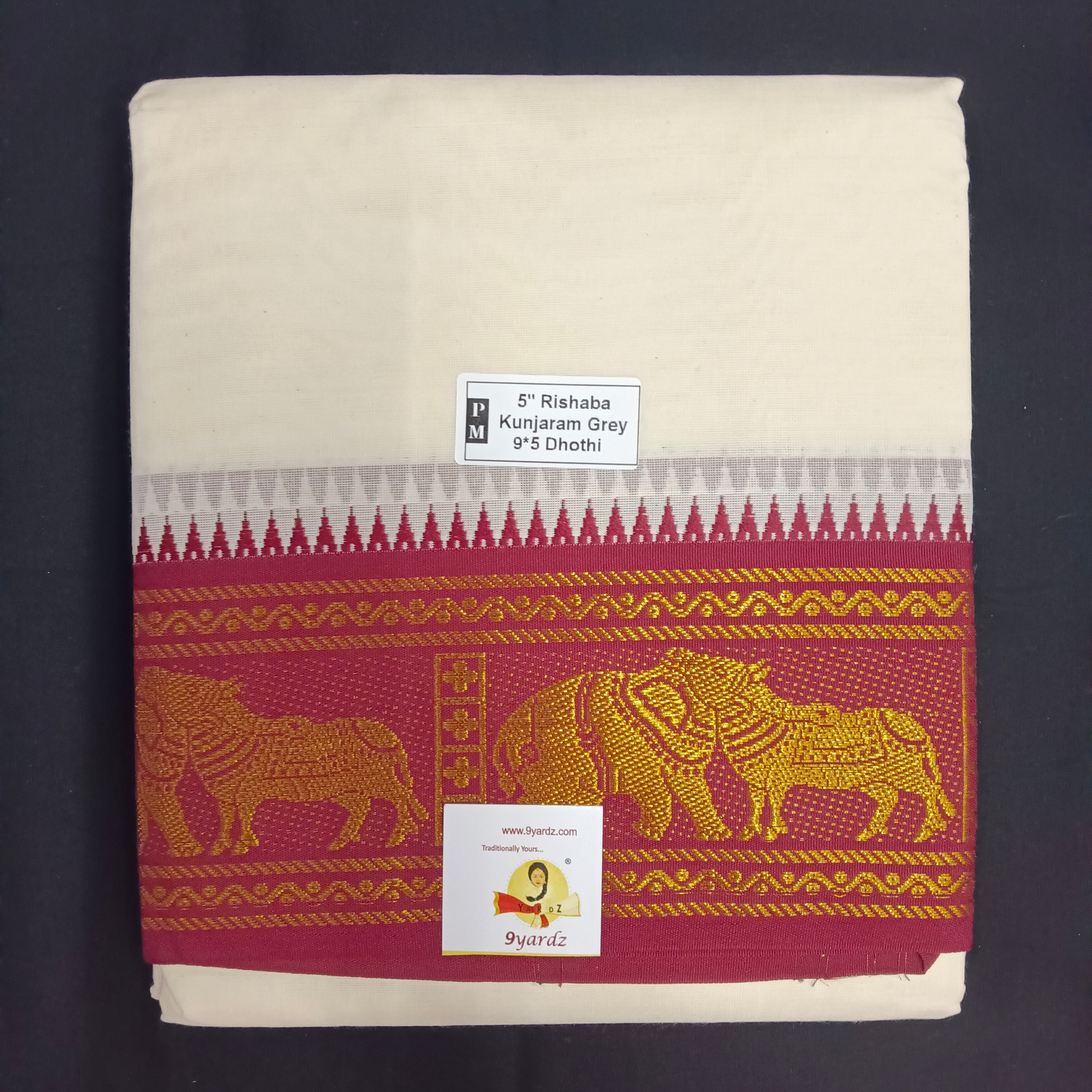 Cotton Dhothi Jacquard 9*5