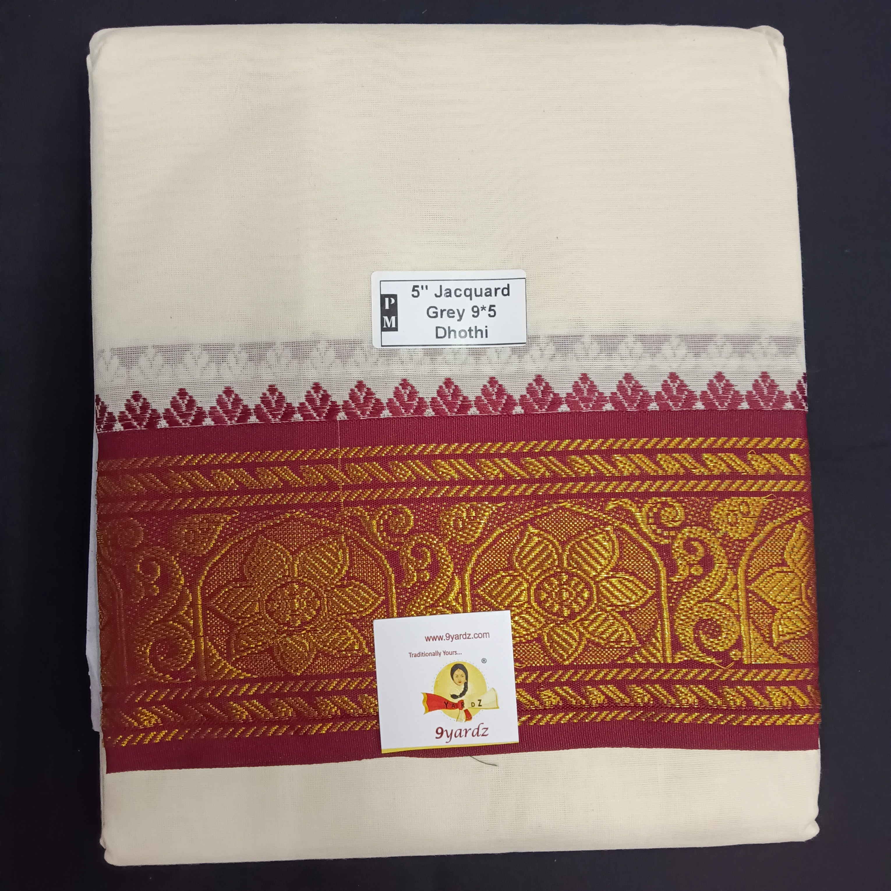 Cotton Dhothi Jacquard 9*5