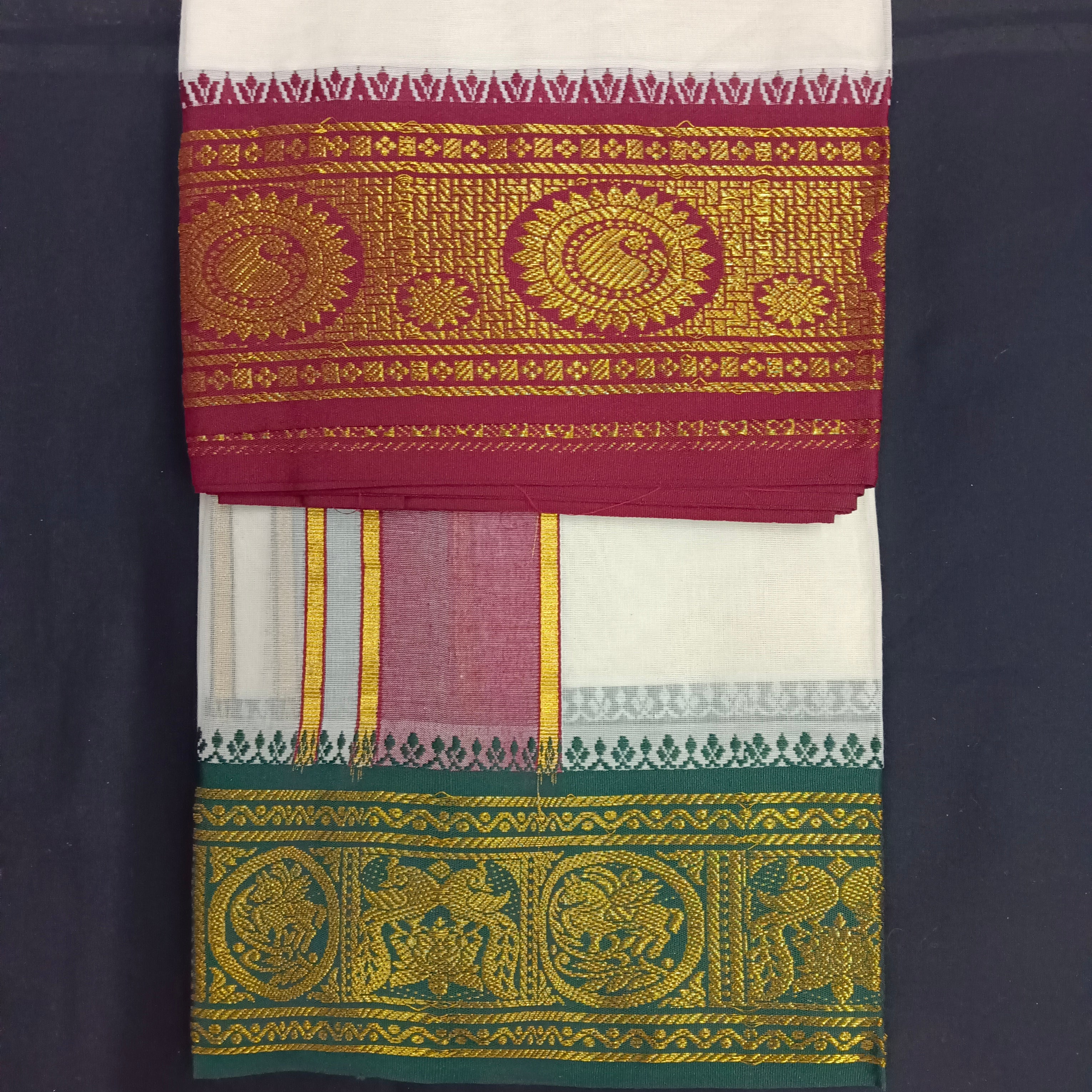 Cotton Dhothi Jacquard 9*5