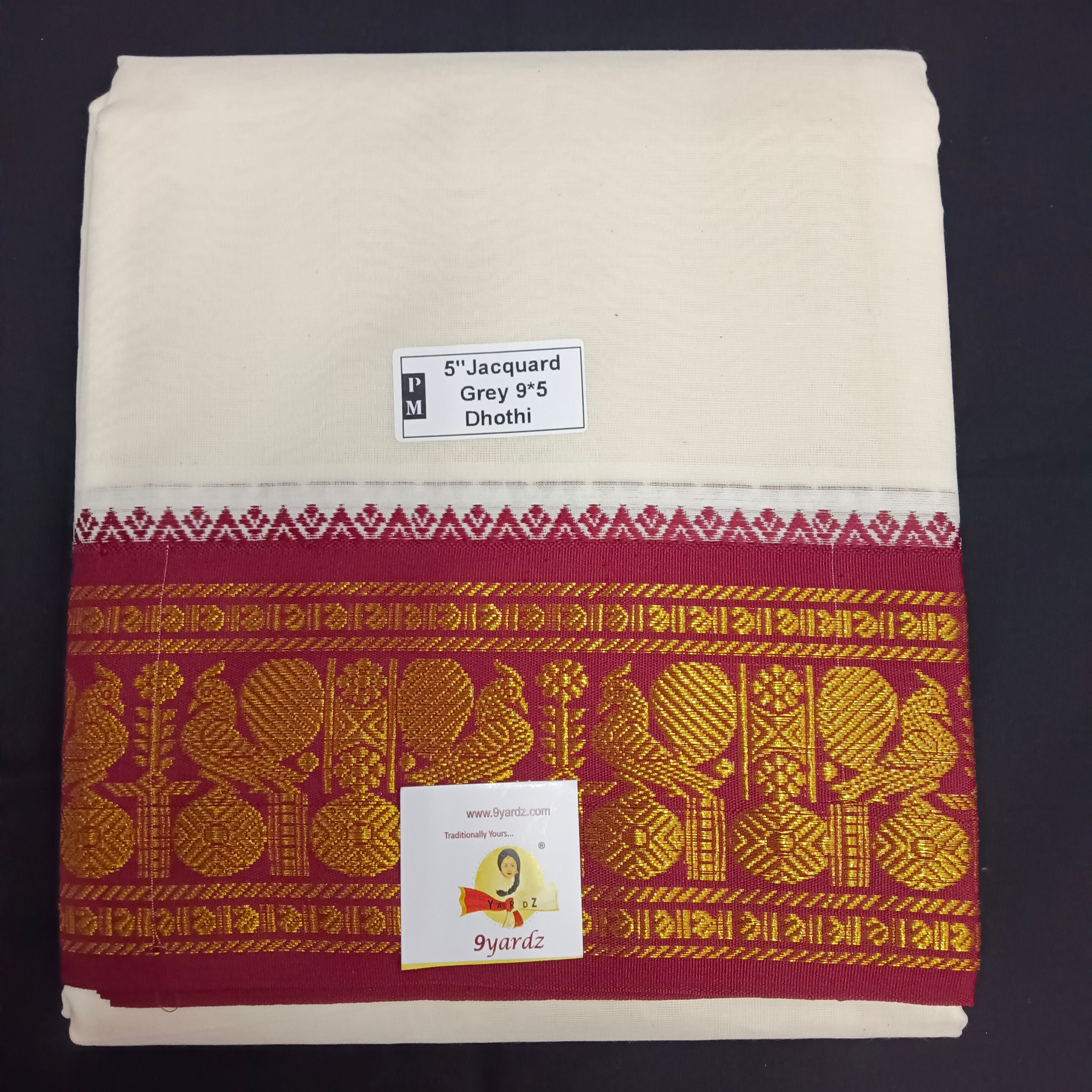 Cotton Dhothi Jacquard 9*5