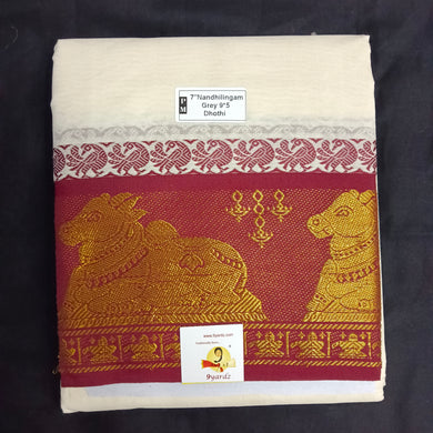 Cotton Dhothi Jacquard 9*5