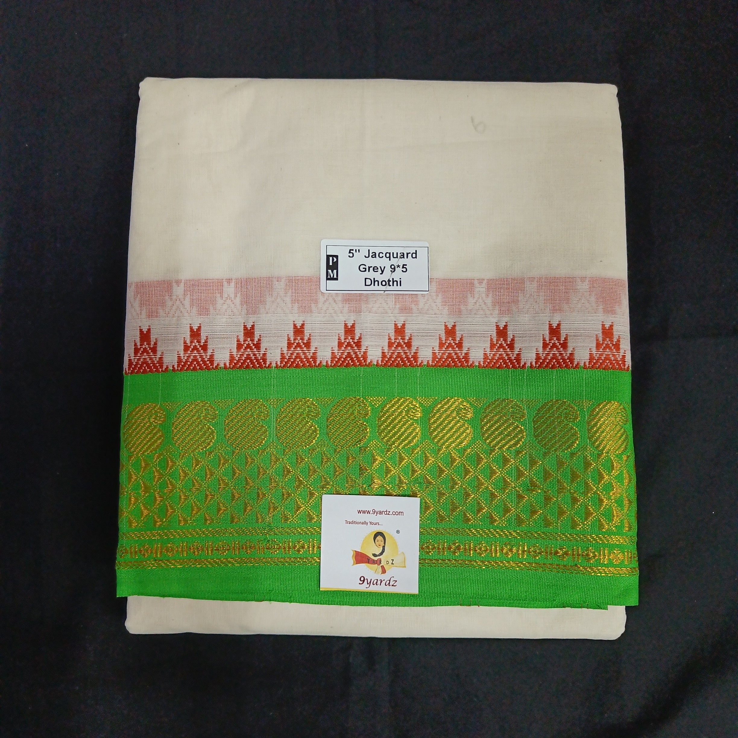 Cotton Dhothi Jacquard 9*5