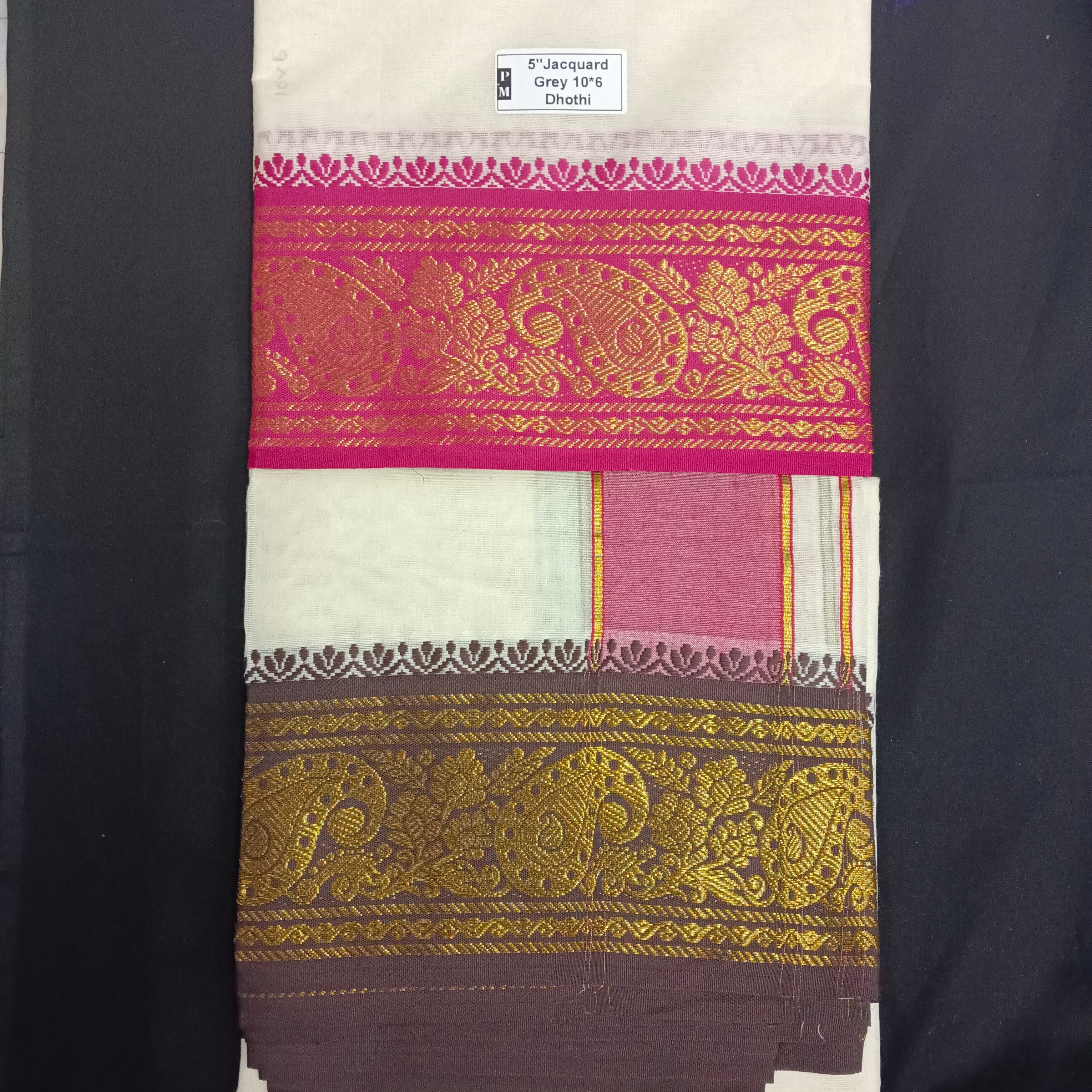 Cotton Dhothi Jacquard 10*6