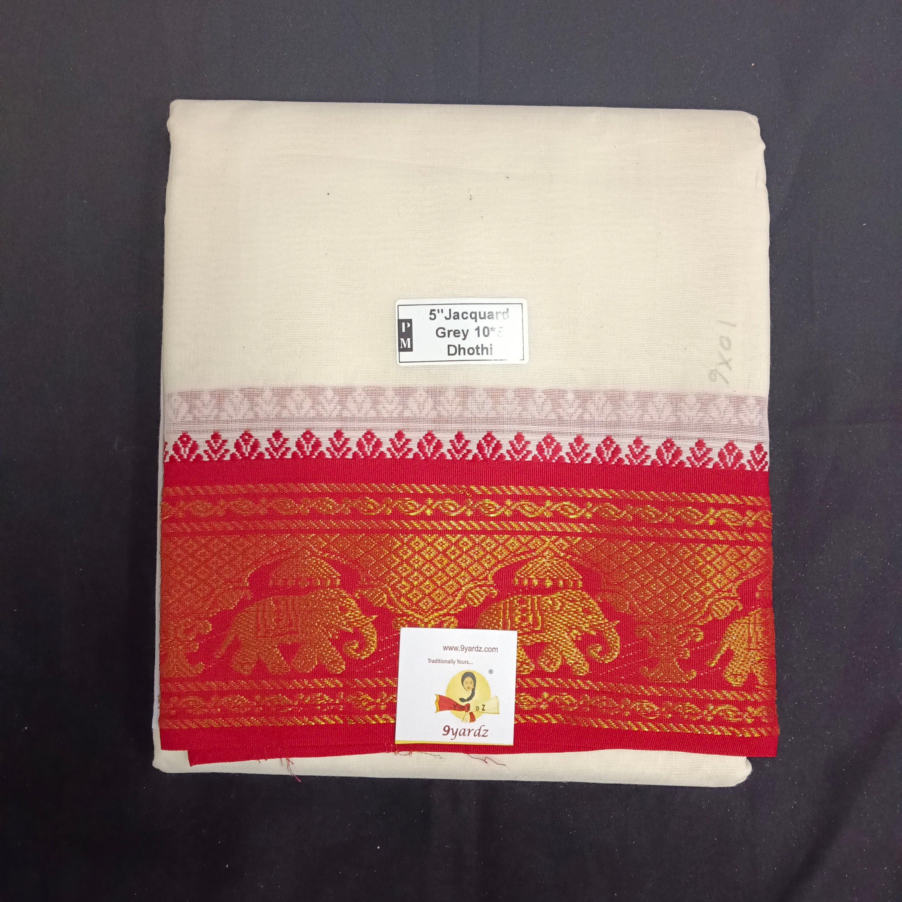 Cotton Dhothi Jacquard 10*6