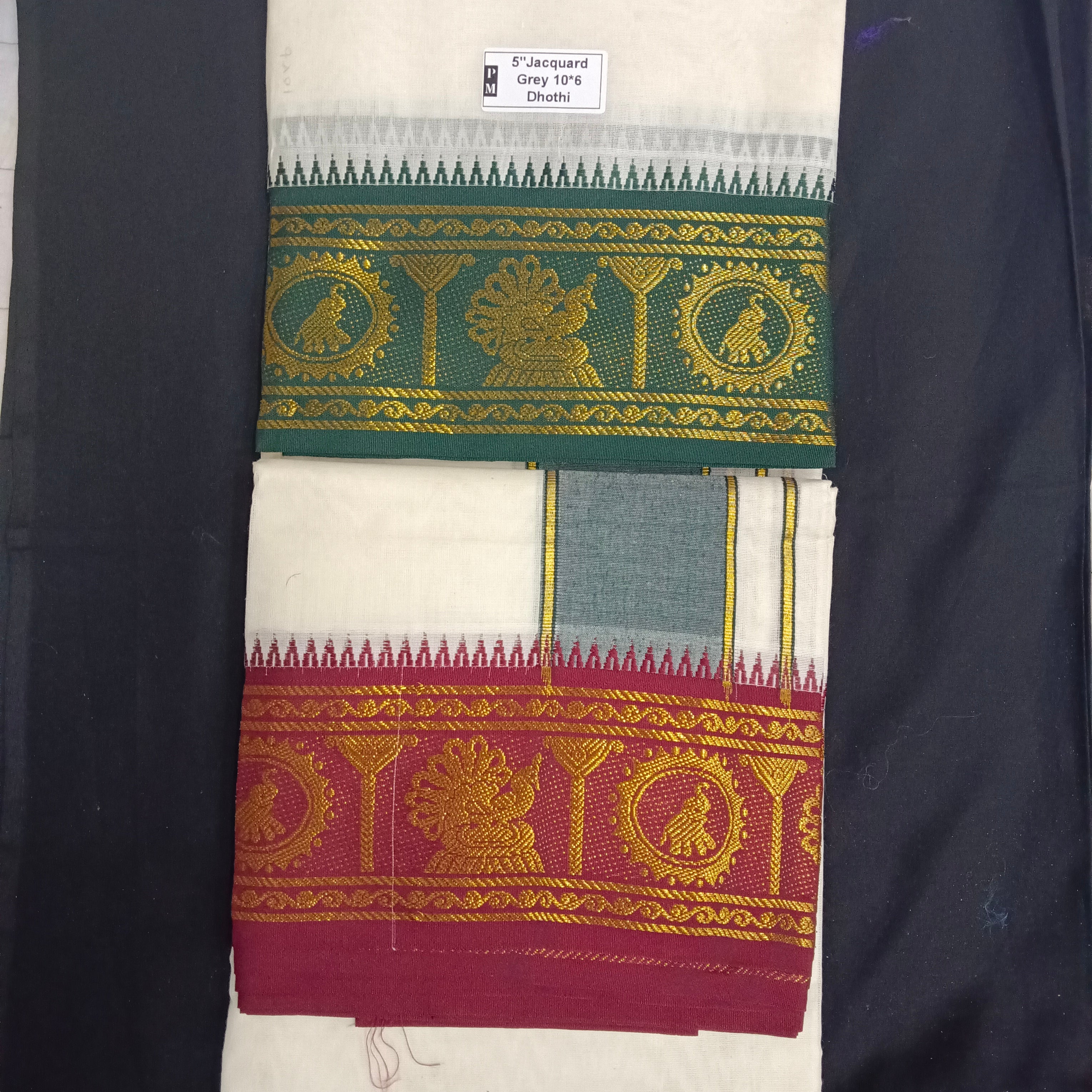 Cotton Dhothi Jacquard 10*6