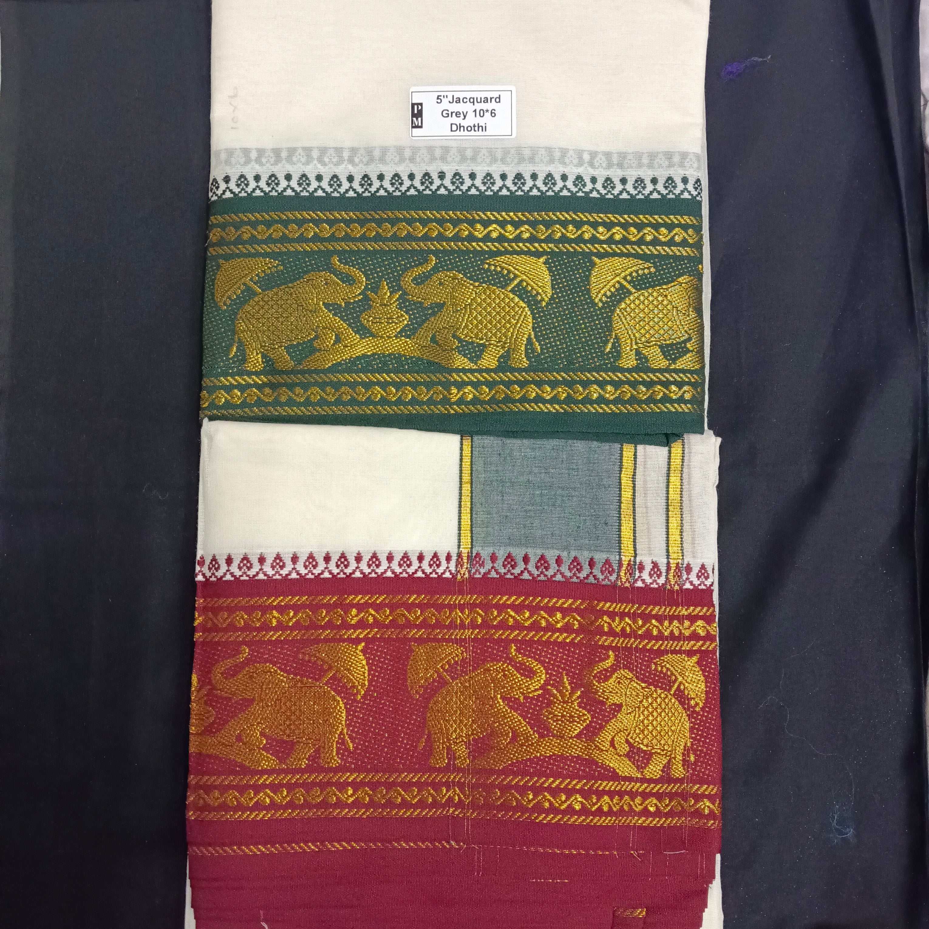 Cotton Dhothi Jacquard 10*6
