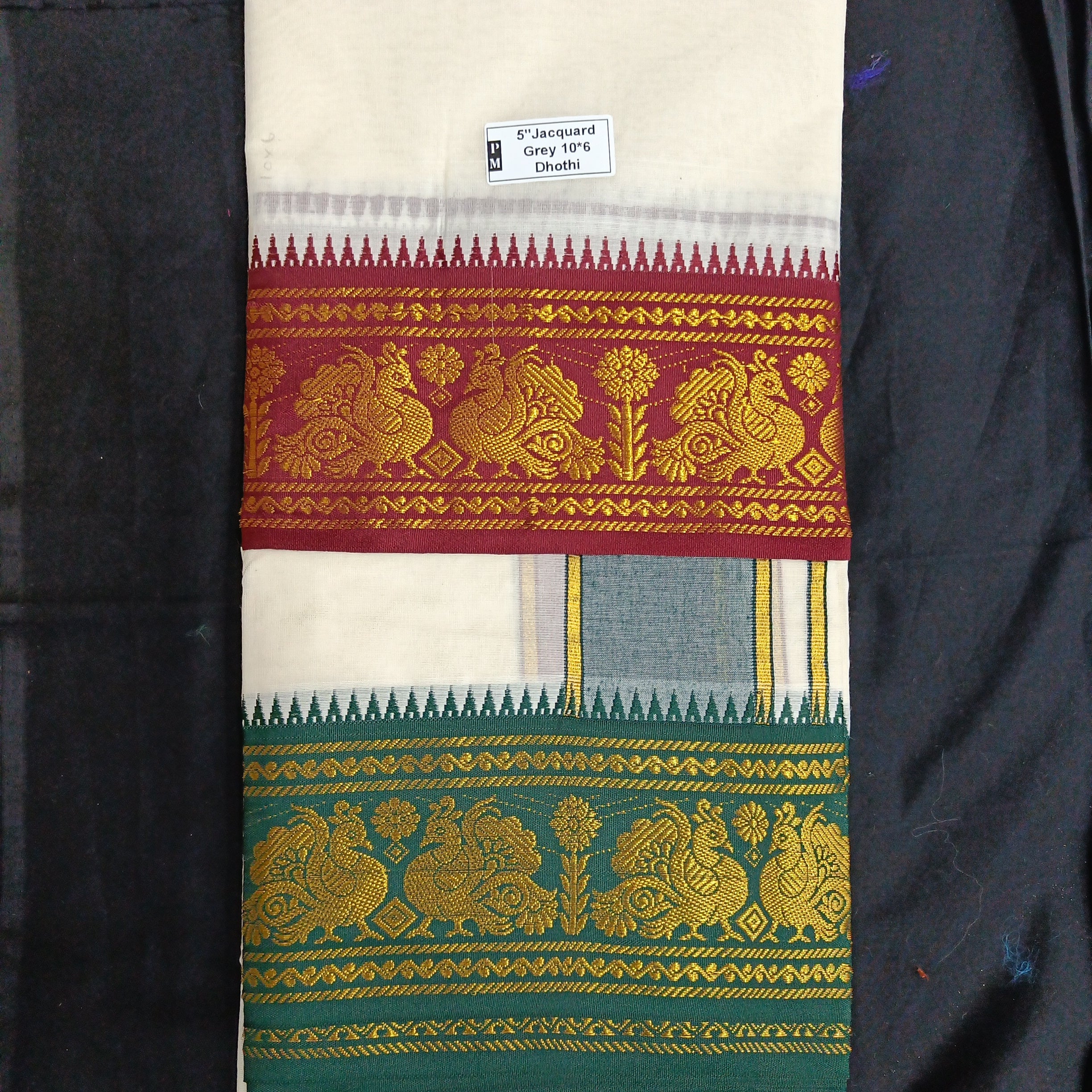 Cotton Dhothi Jacquard 10*6
