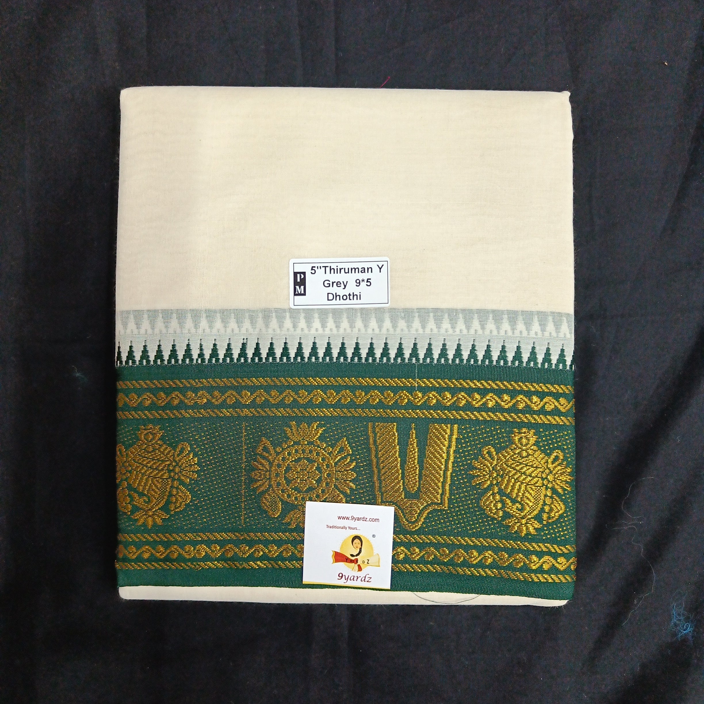 Cotton Dhothi Jacquard 9*5