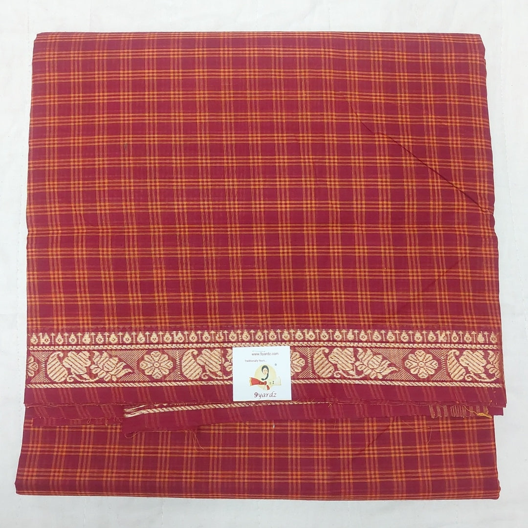 Arupukottai cotton 10 yards madisar