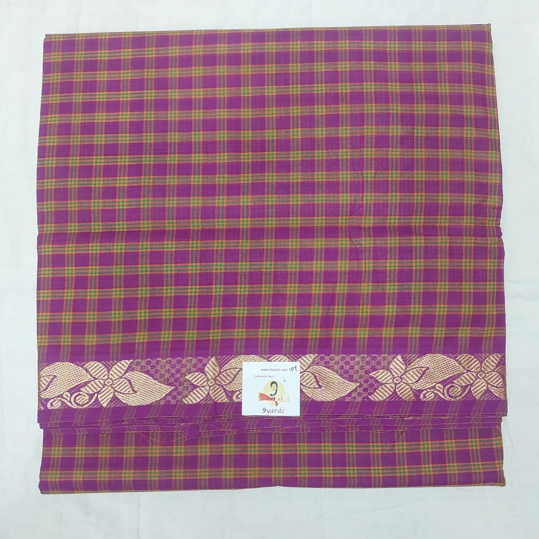 Arupukottai cotton 10 yards madisar