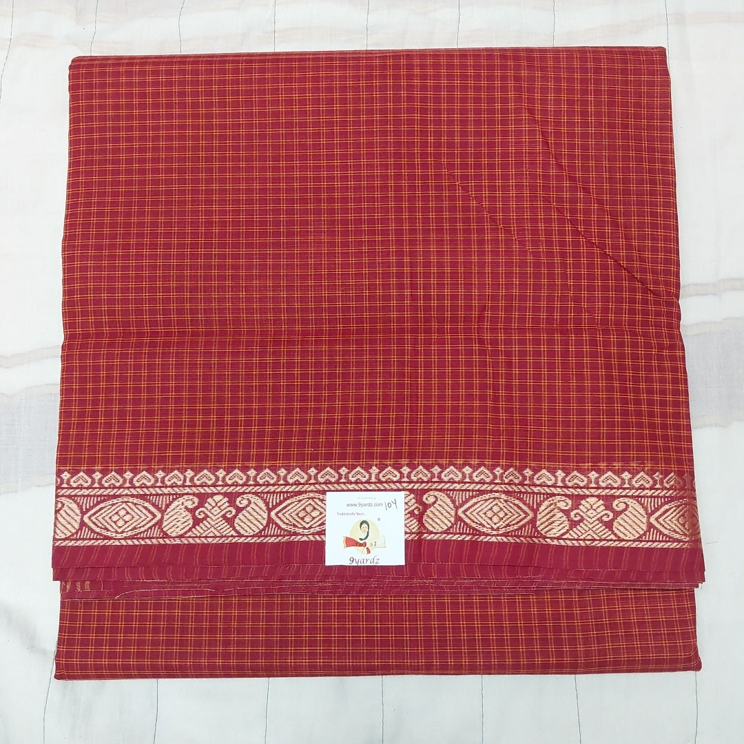 Arupukottai cotton 10 yards madisar