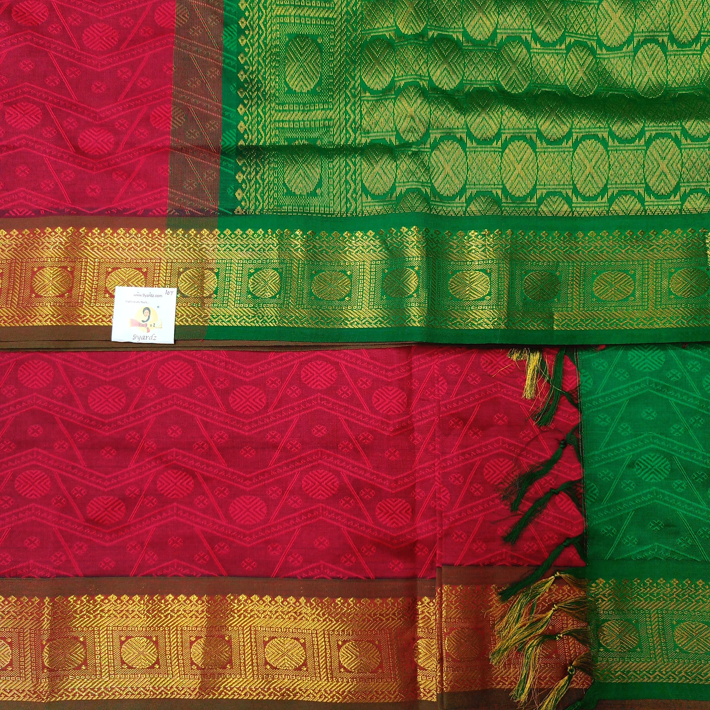 Semi Silk cotton Embossed Madisar