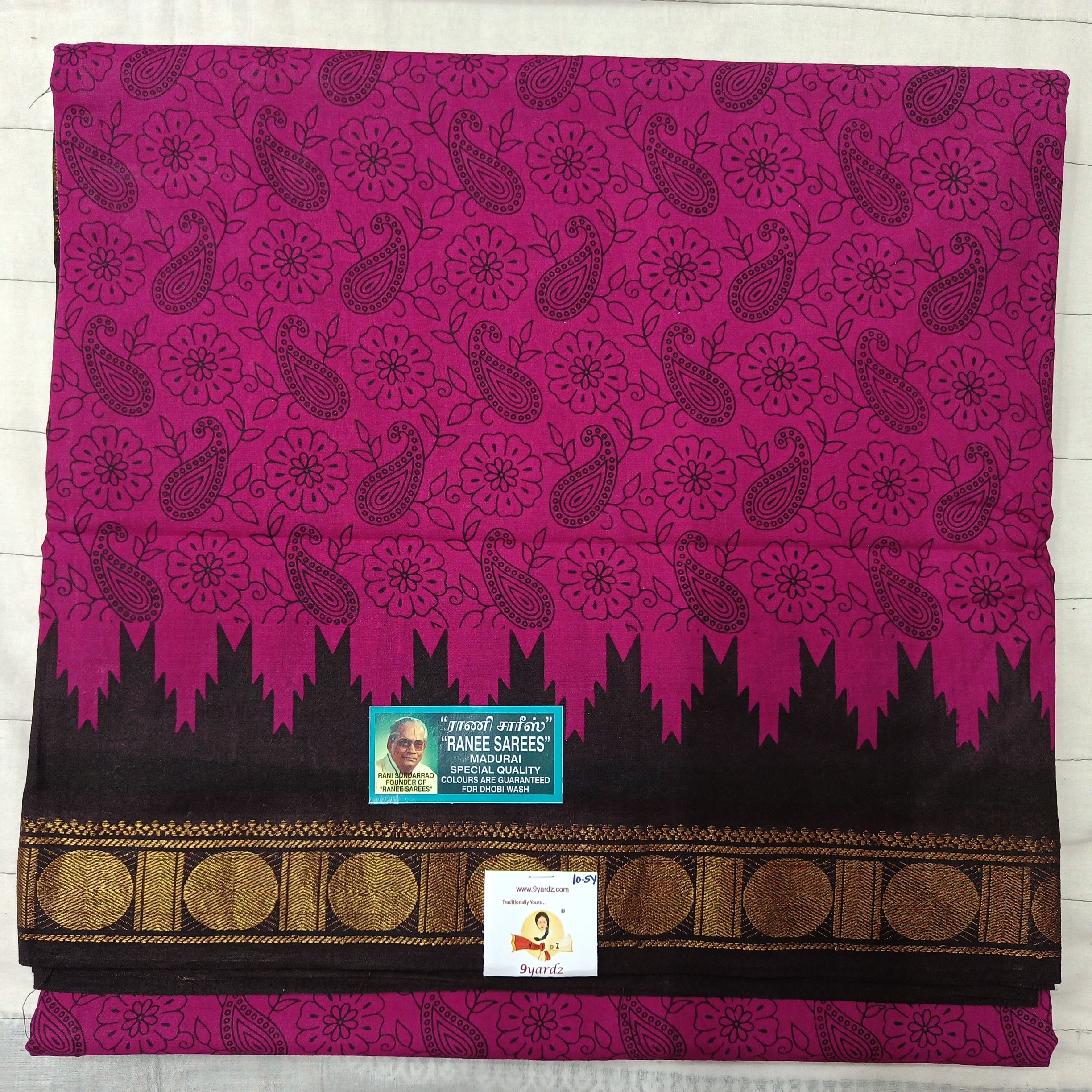 Ranee voyal saree 10.5yardz(9.5mtrs)