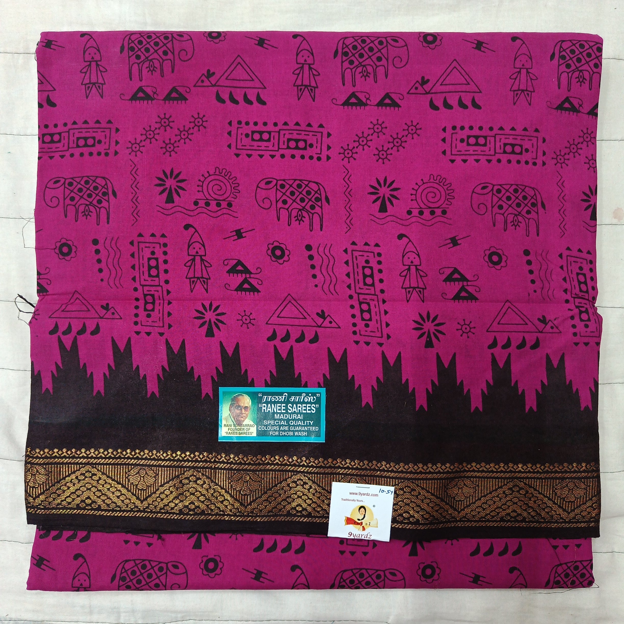 Ranee voyal saree 10.5yardz(9.5mtrs)