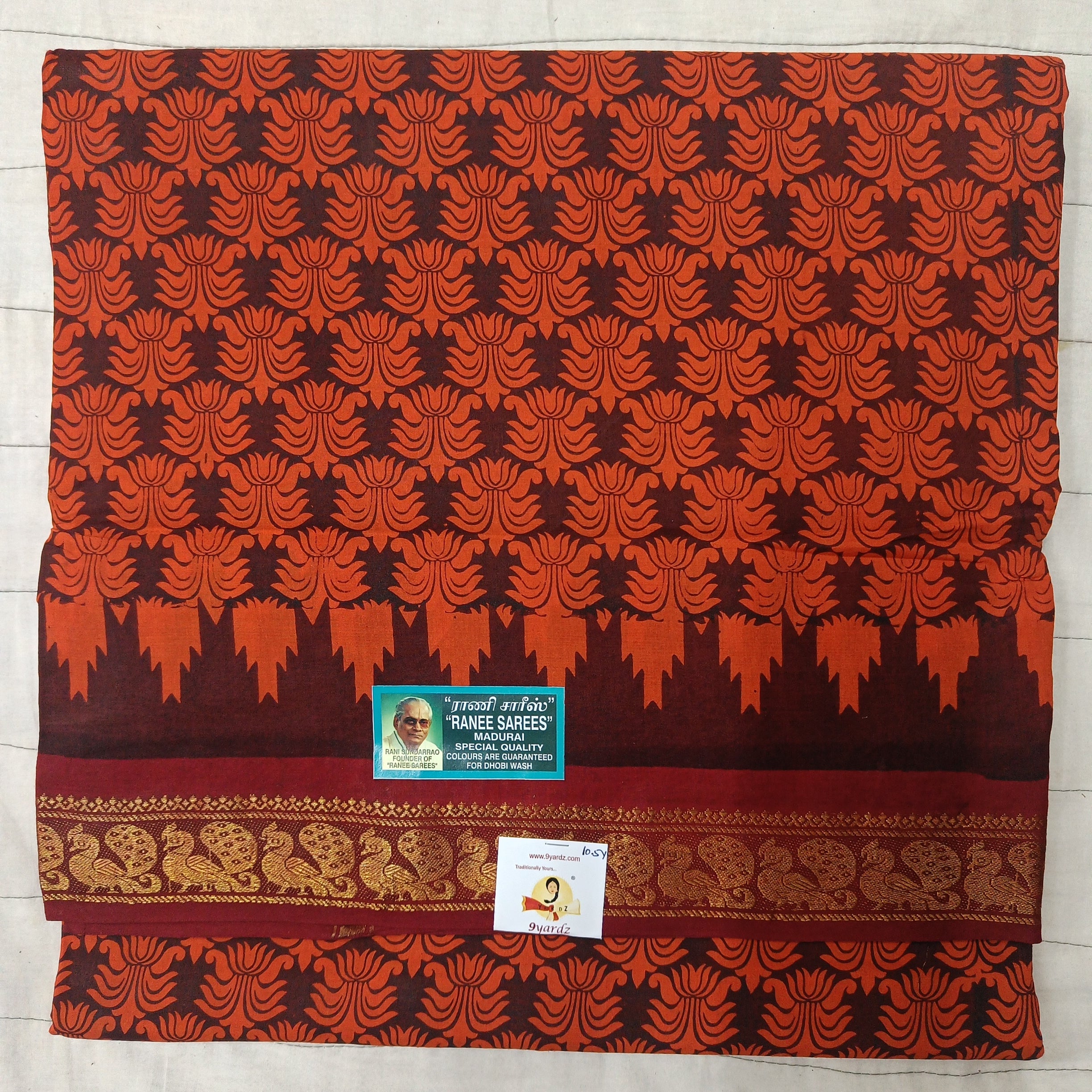 Ranee voyal saree 10.5yardz(9.5mtrs)
