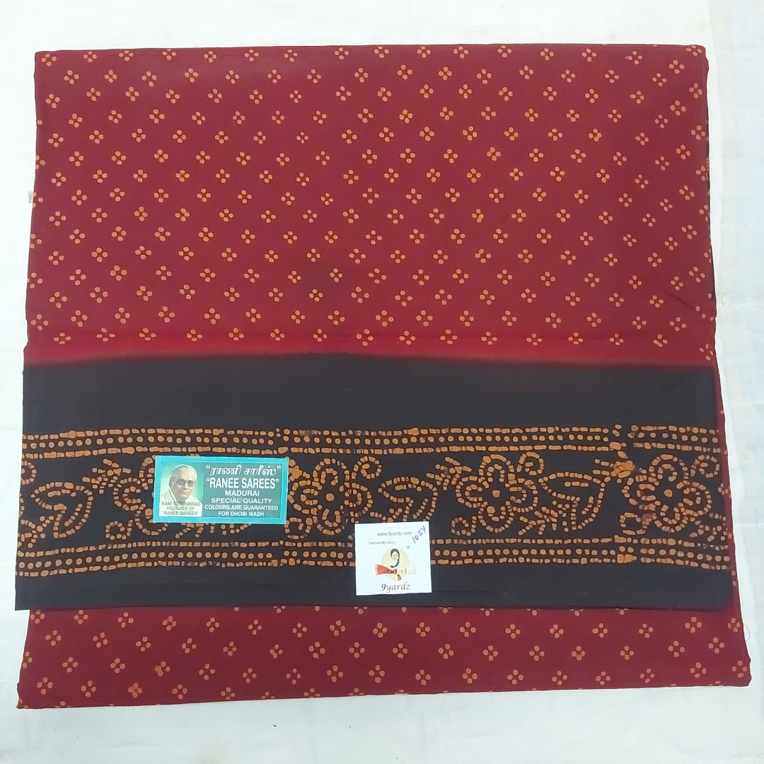 Ranee voyal saree 10.5yardz(9.5mtrs)