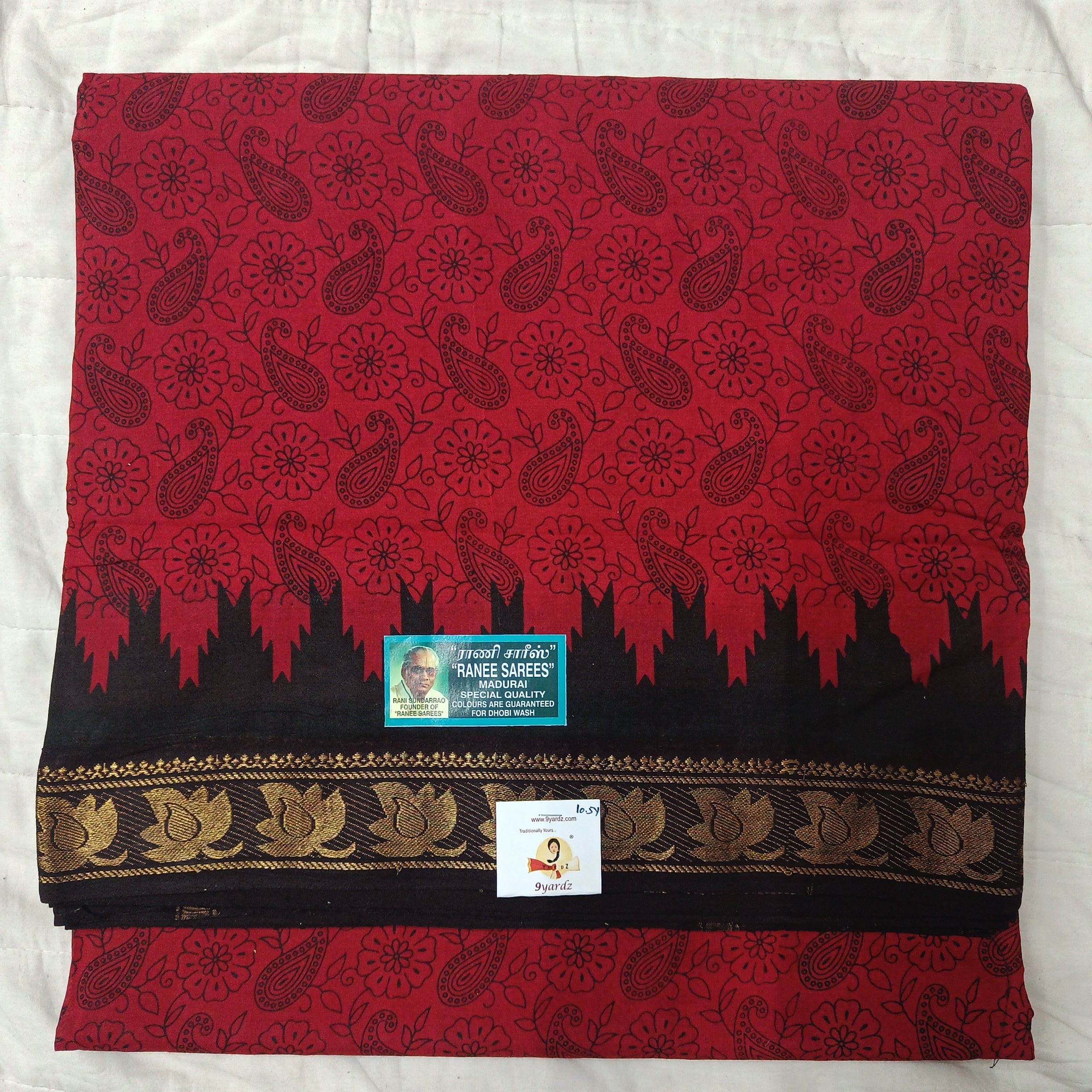 Ranee voyal saree 10.5yardz(9.5mtrs)