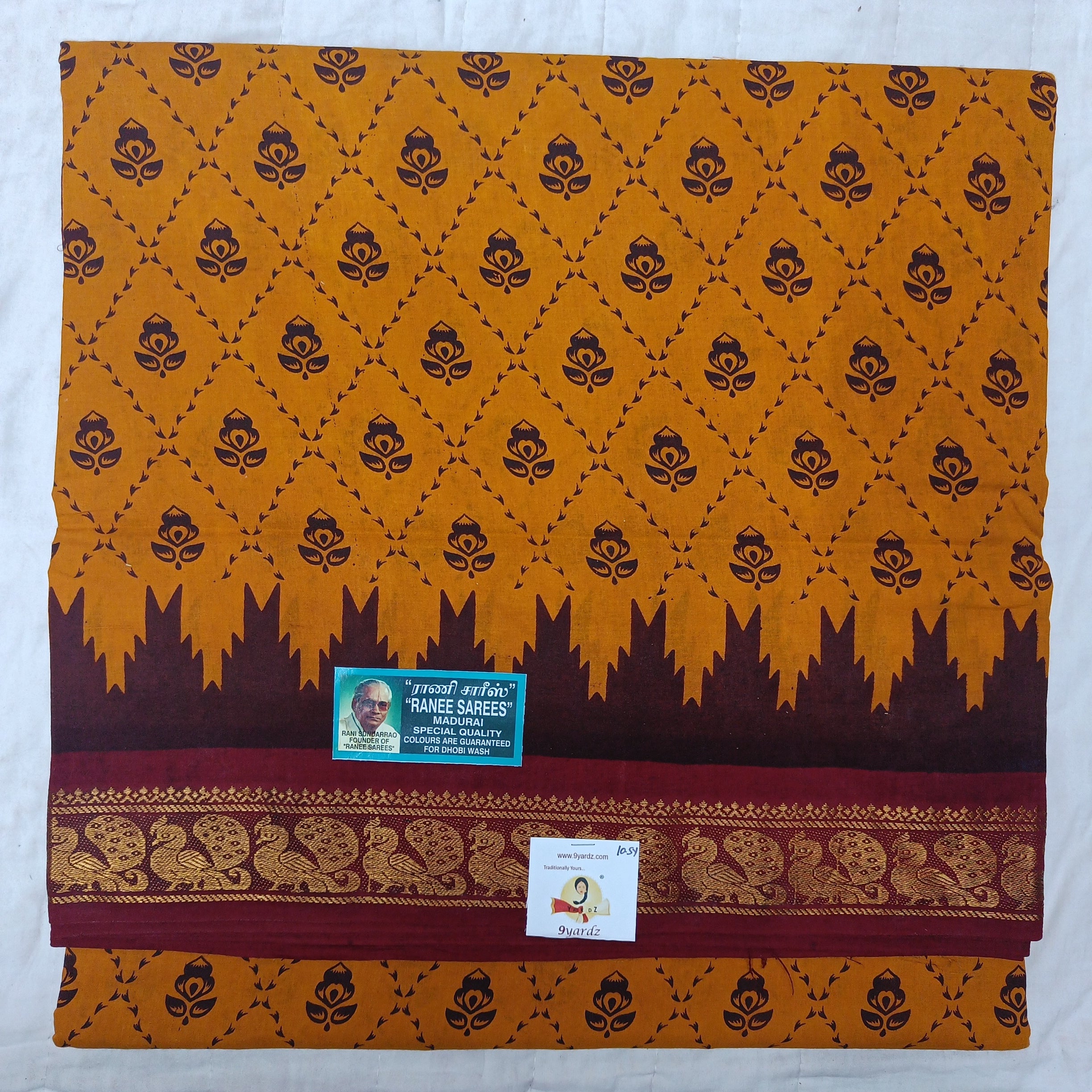 Ranee voyal saree 10.5yardz(9.5mtrs)