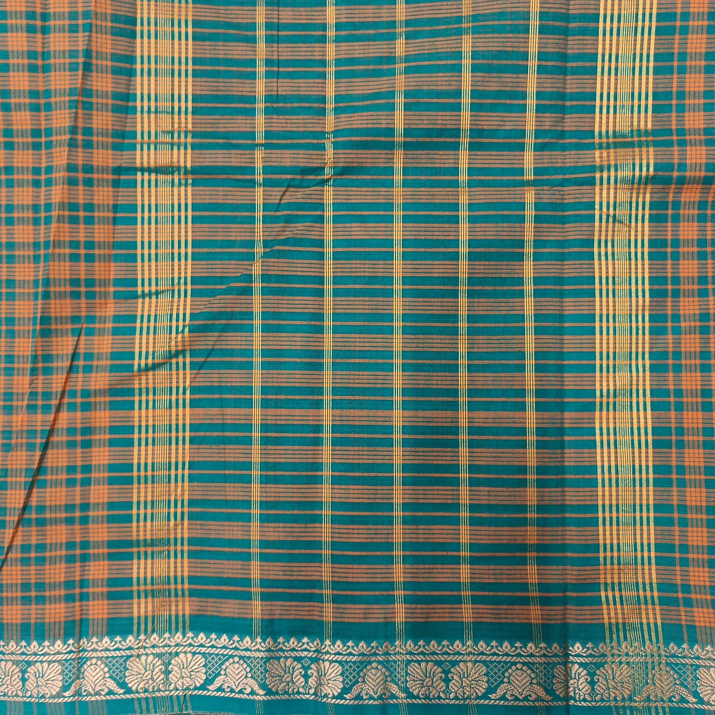 Chettinadu cotton checked 6 yardz